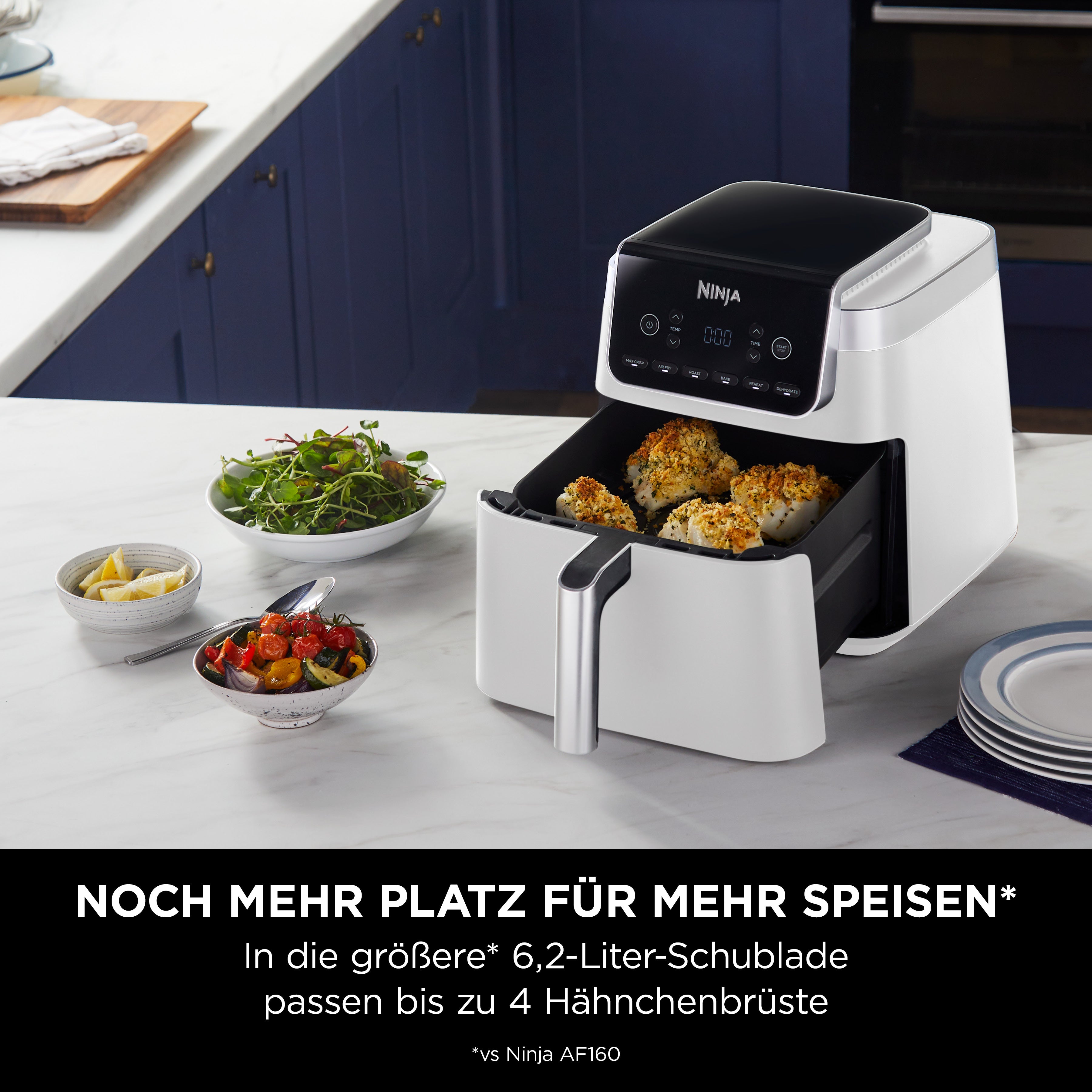 Ninja AF180CHWH Heissluftfritteuse Pro MAX