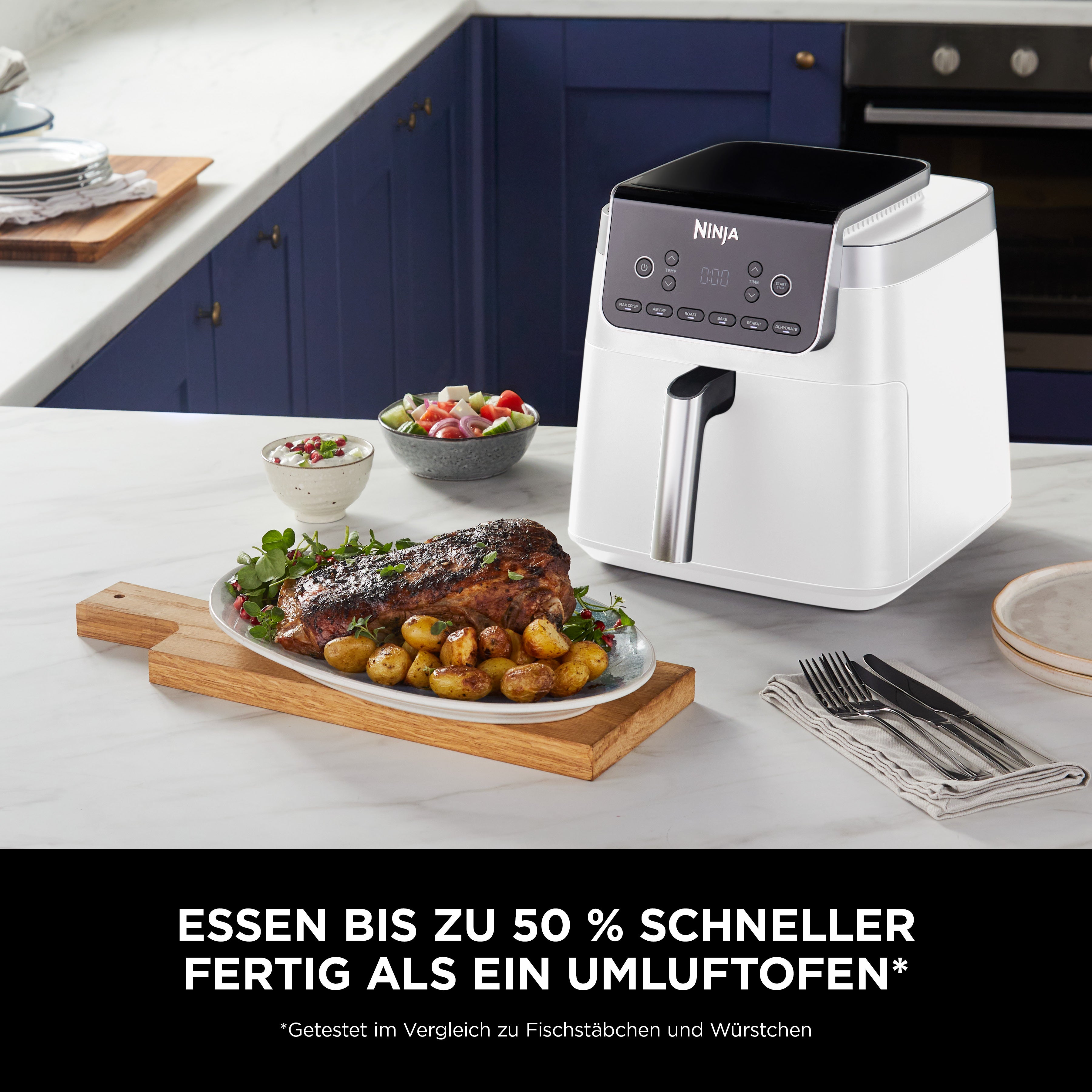 Ninja AF180CHWH Heissluftfritteuse Pro MAX