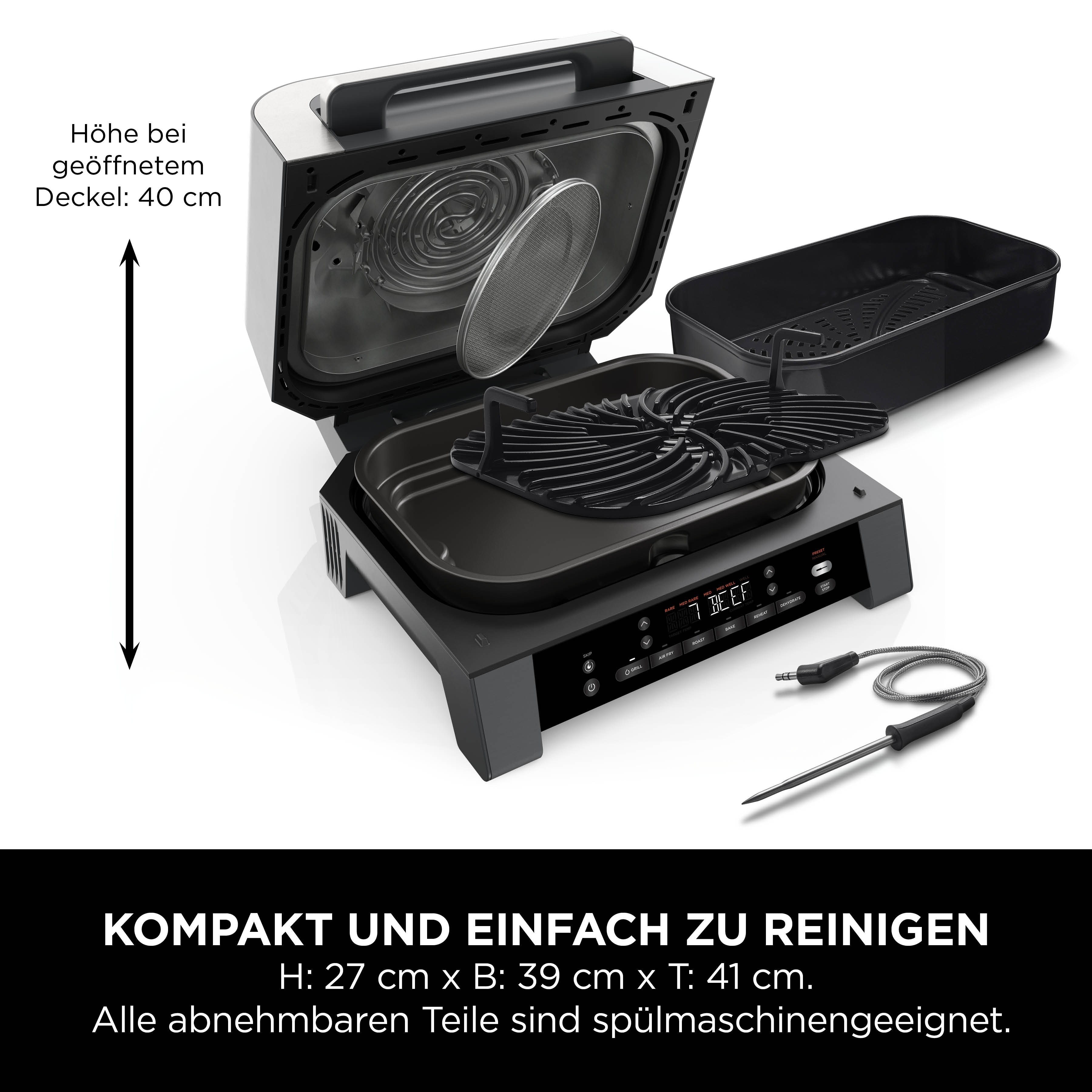 Ninja DG551CH MAX Grill und Heißluftfritteuse