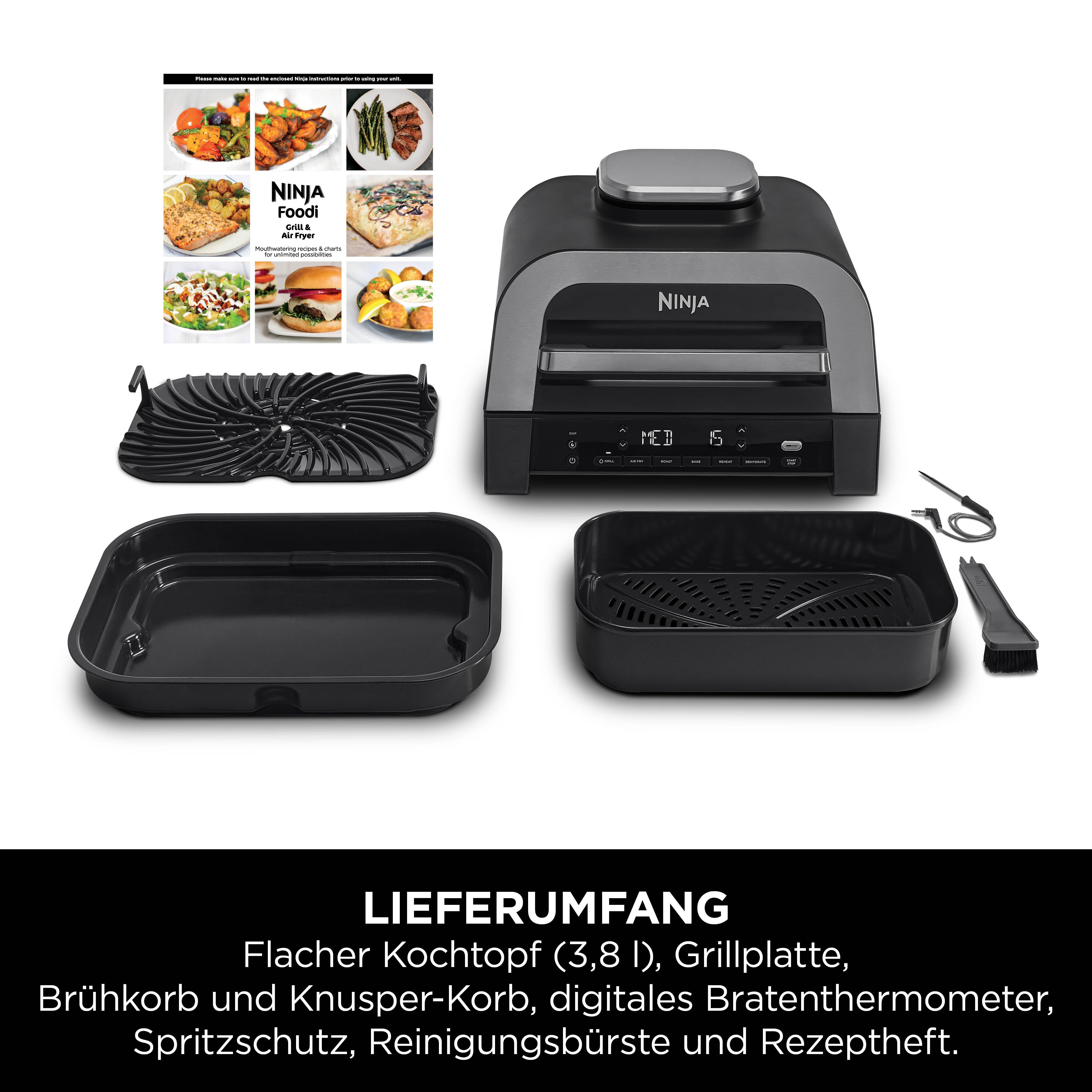 Ninja DG551CH MAX Grill und Heißluftfritteuse