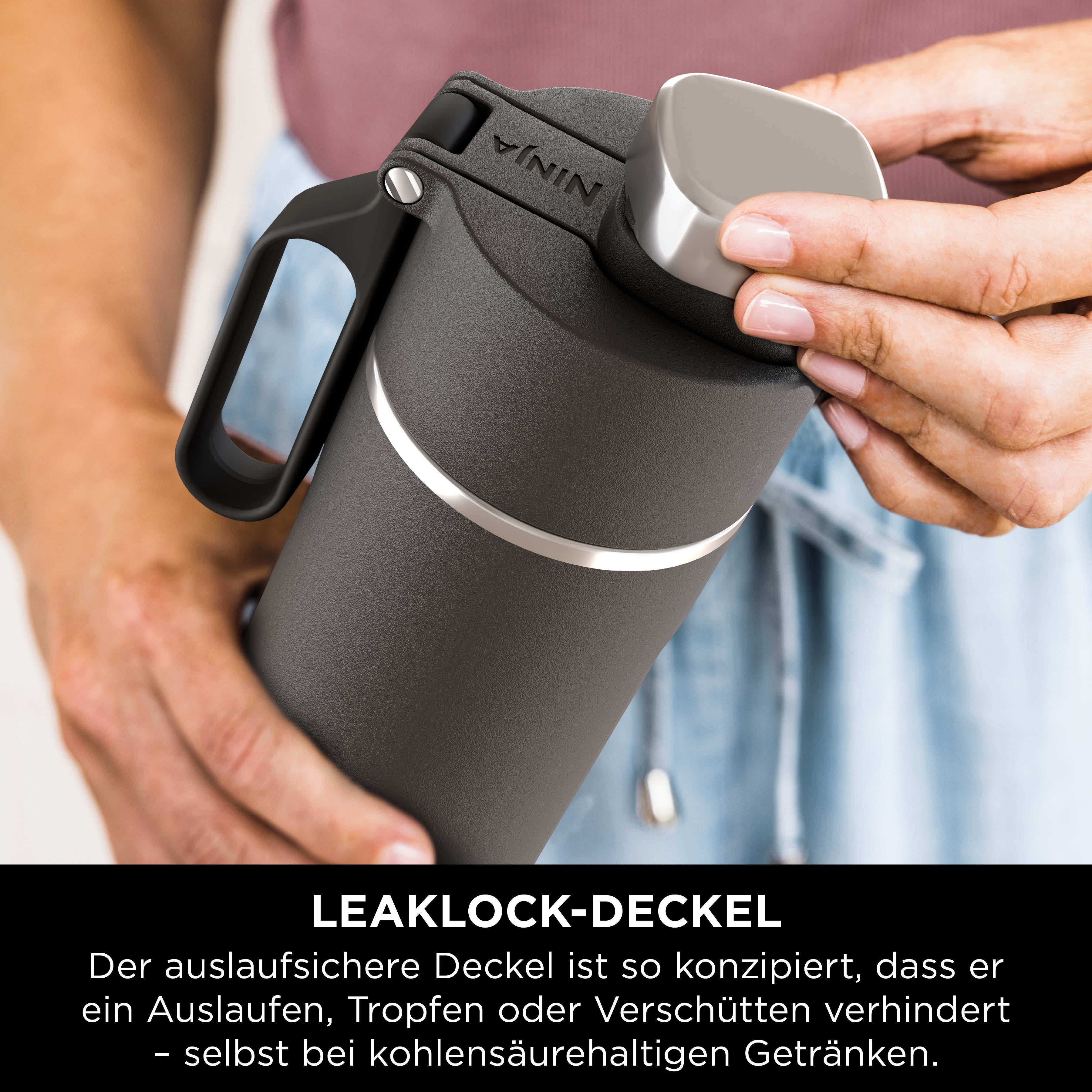 Ninja DW1801EUUKBK Thirsti 530 ml Reiseflasche