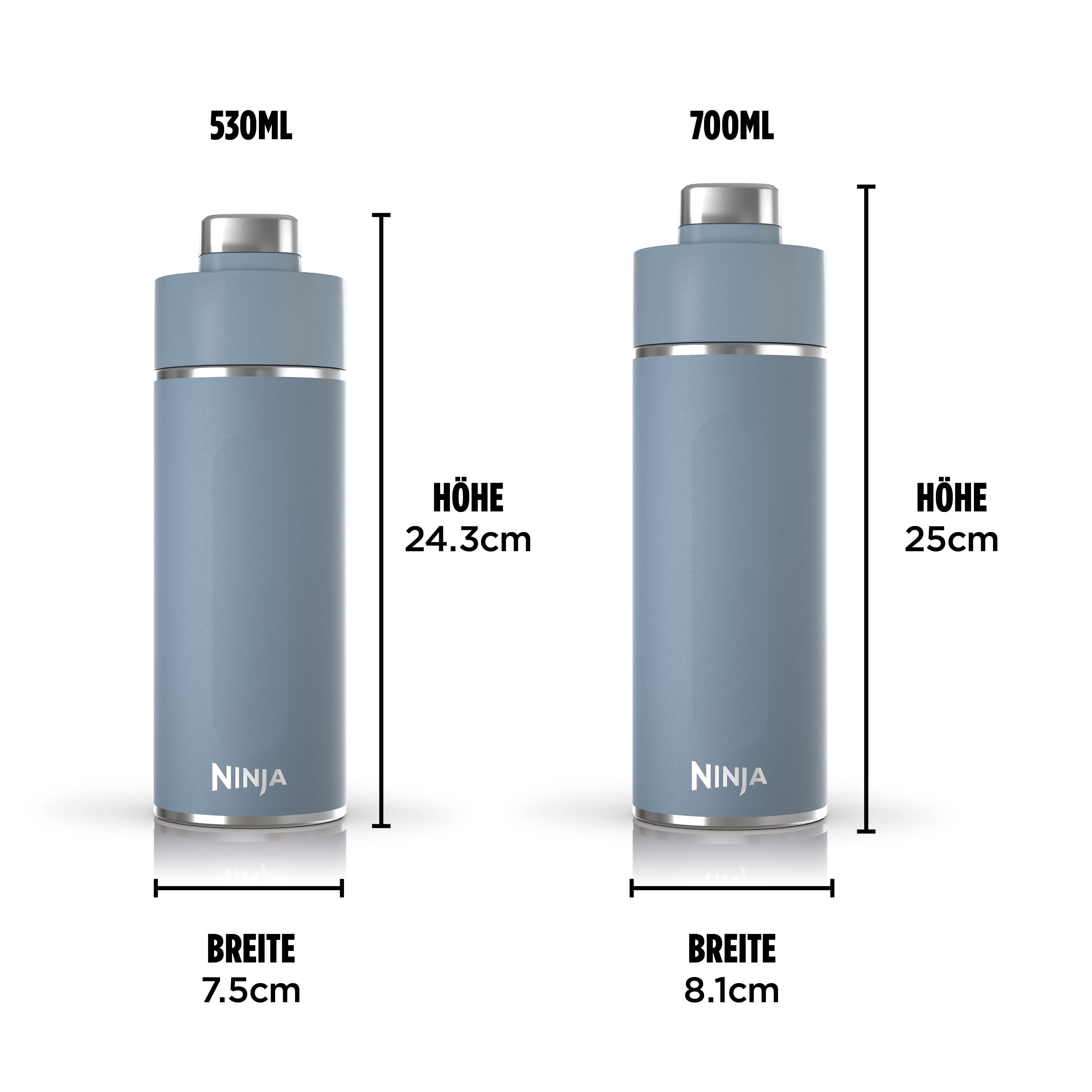 Ninja DW2401EUUKBL Thirsti 700 ml Reiseflasche