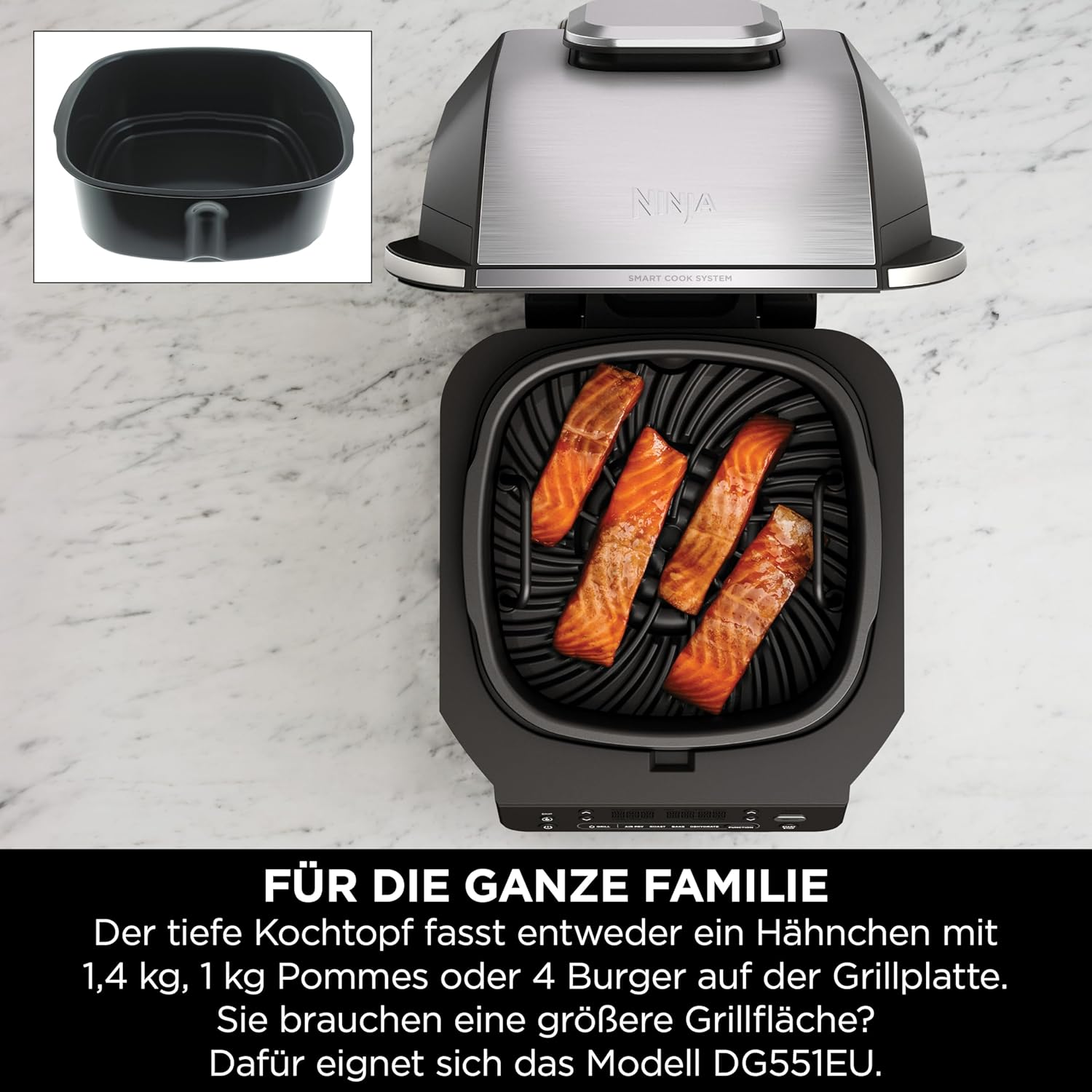 Ninja EG351CH 5in1 Grill und Heißluftfritteuse