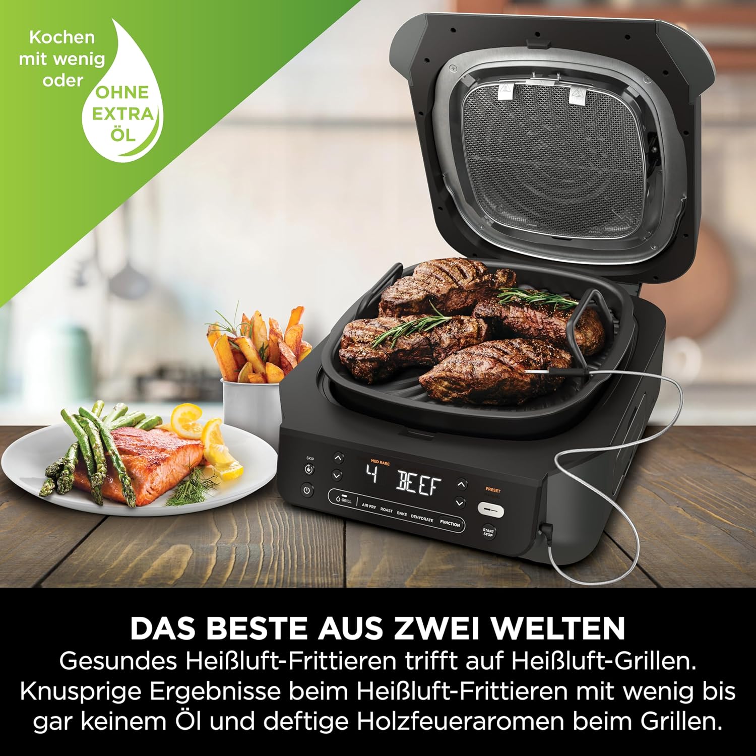 Ninja EG351CH 5in1 Grill und Heißluftfritteuse