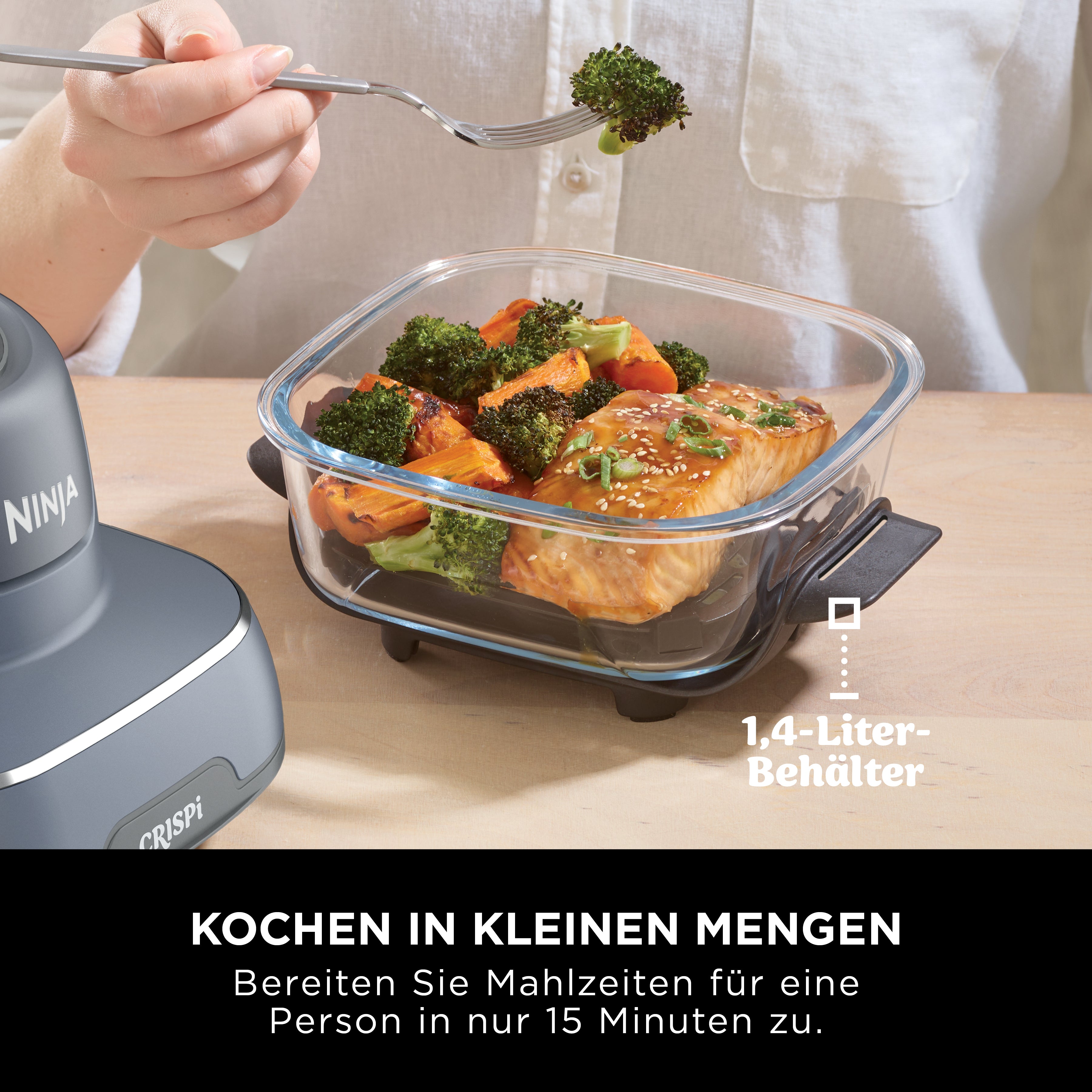 Ninja FN101CHGY Crispi 4-in-1 Heissluftfritteuse