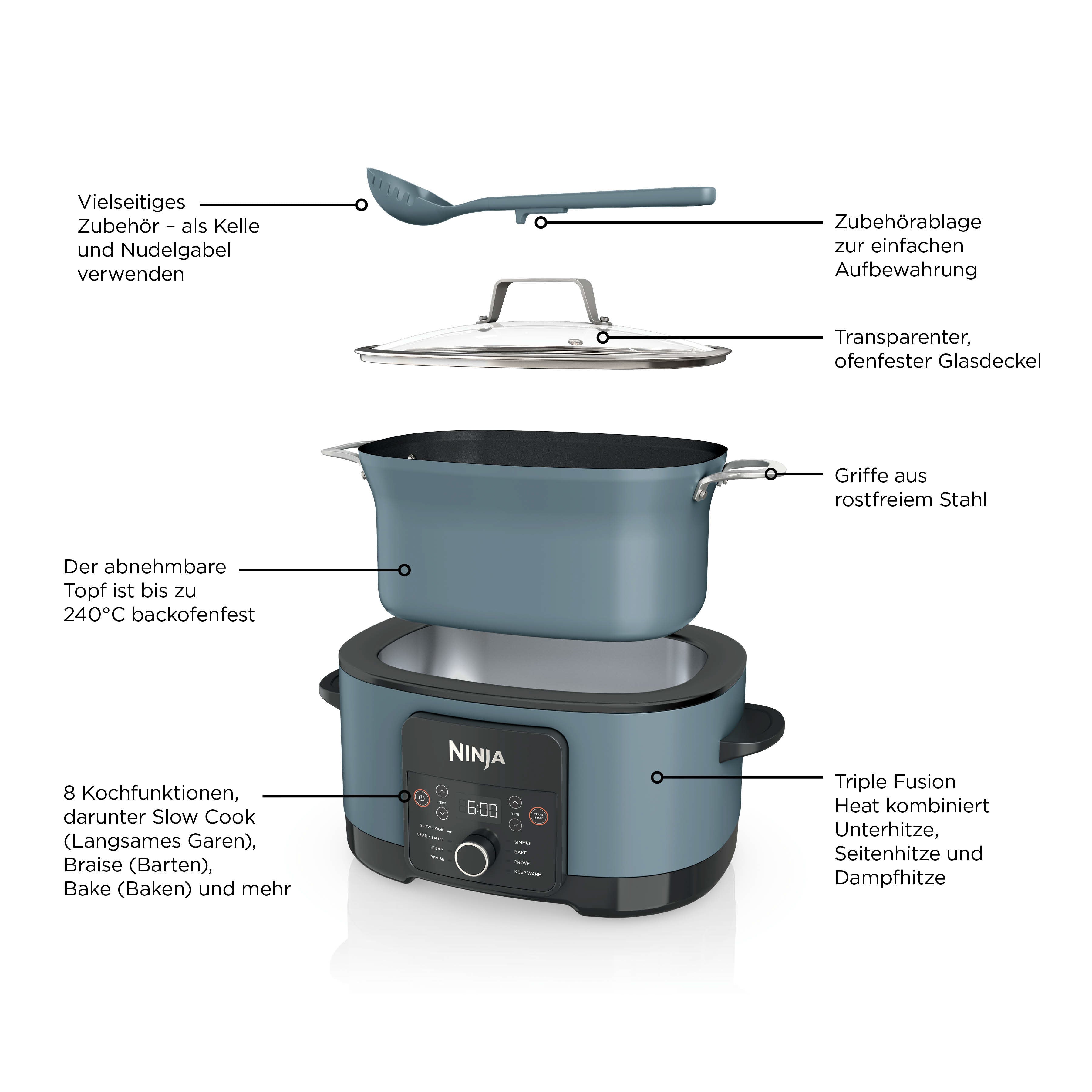 Ninja MC1001CH Foodi 8-in-1 Multikocher