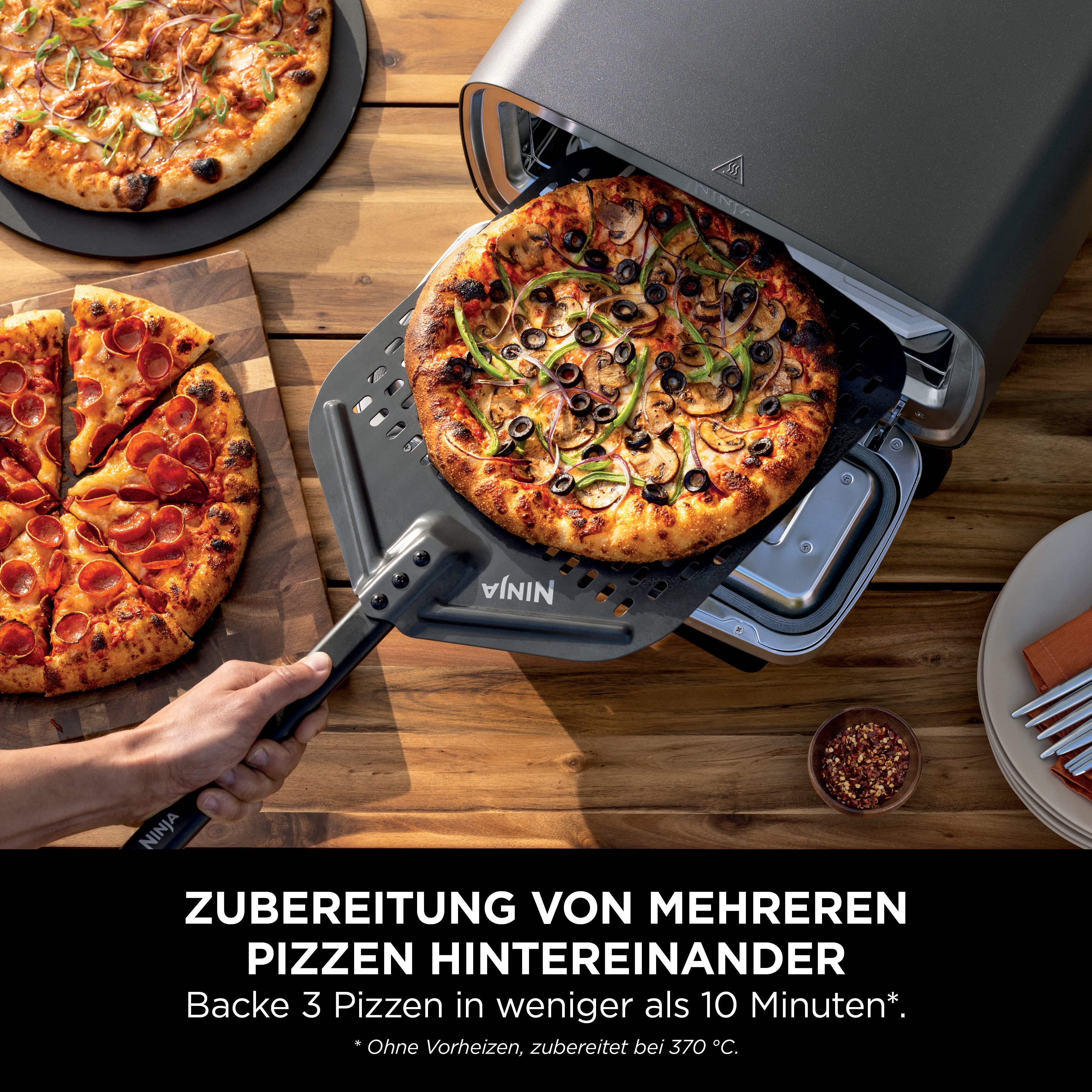 Ninja MO201CH Outdoor-Pizzaofen & Fritteuse