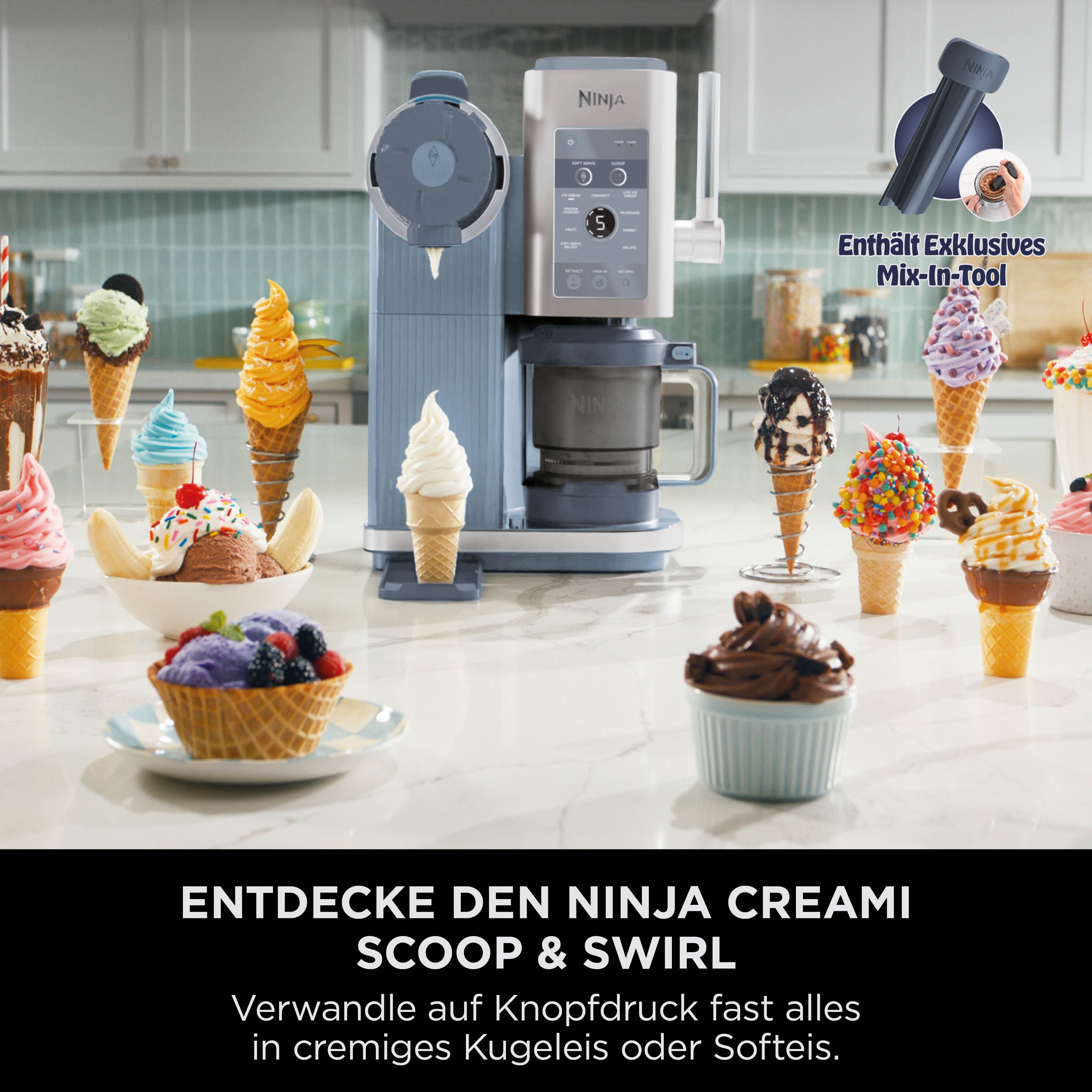 Ninja CREAMI Swirl Eismaschine NC702CH