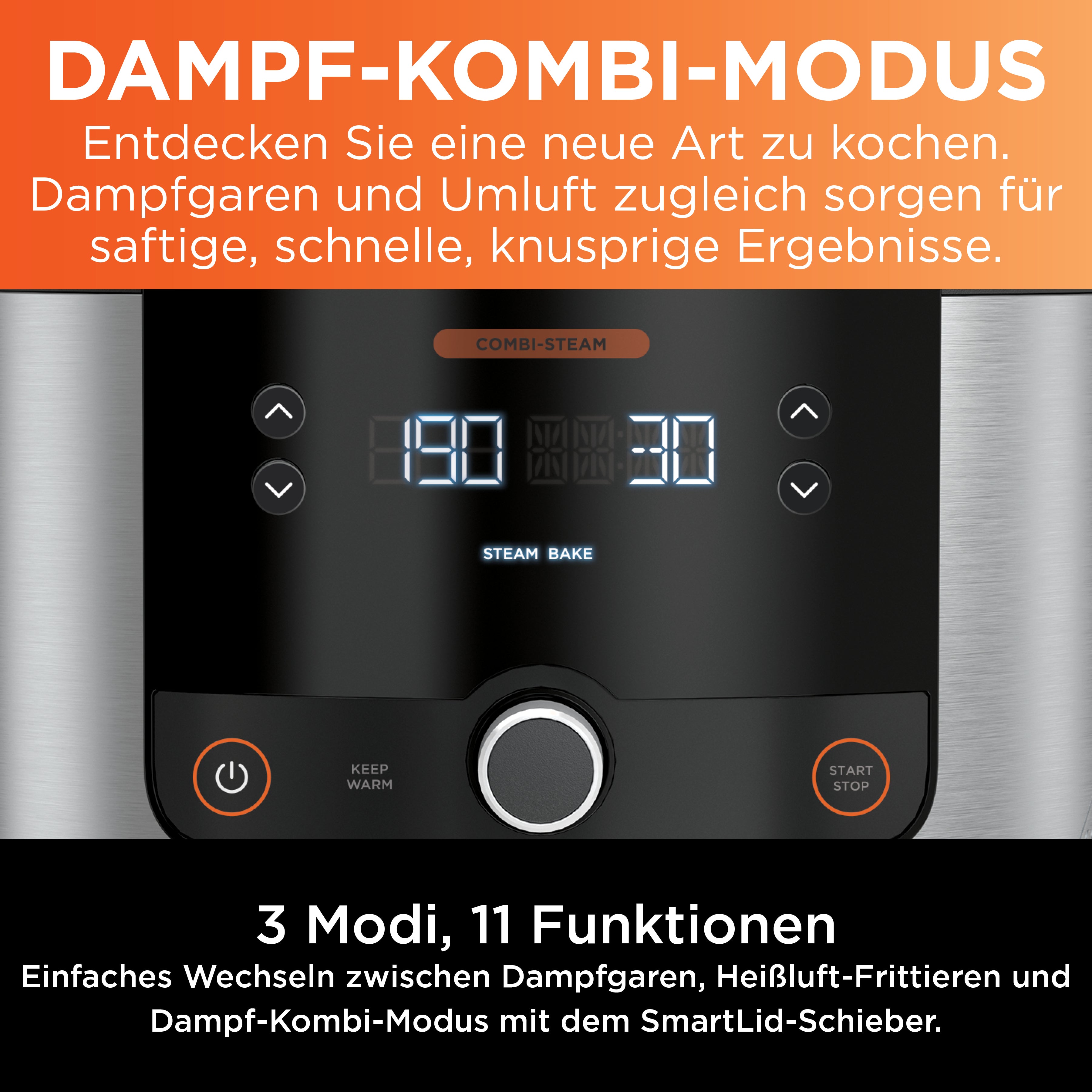 Ninja OL550CH Foodi 11-in-1 SmartLid Multikocher