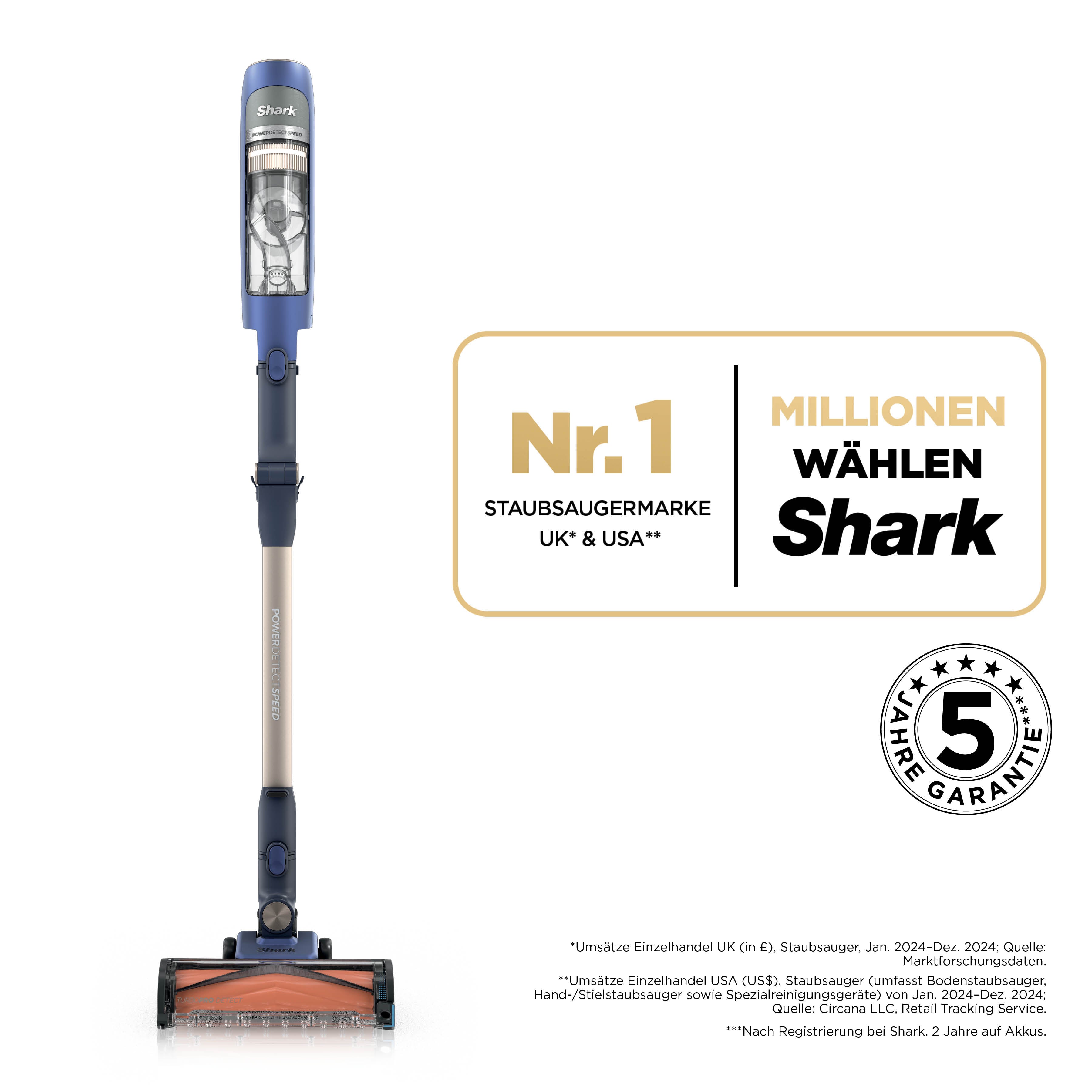 Shark IA1241CH PowerDetect Speed Akku-Staubsauger