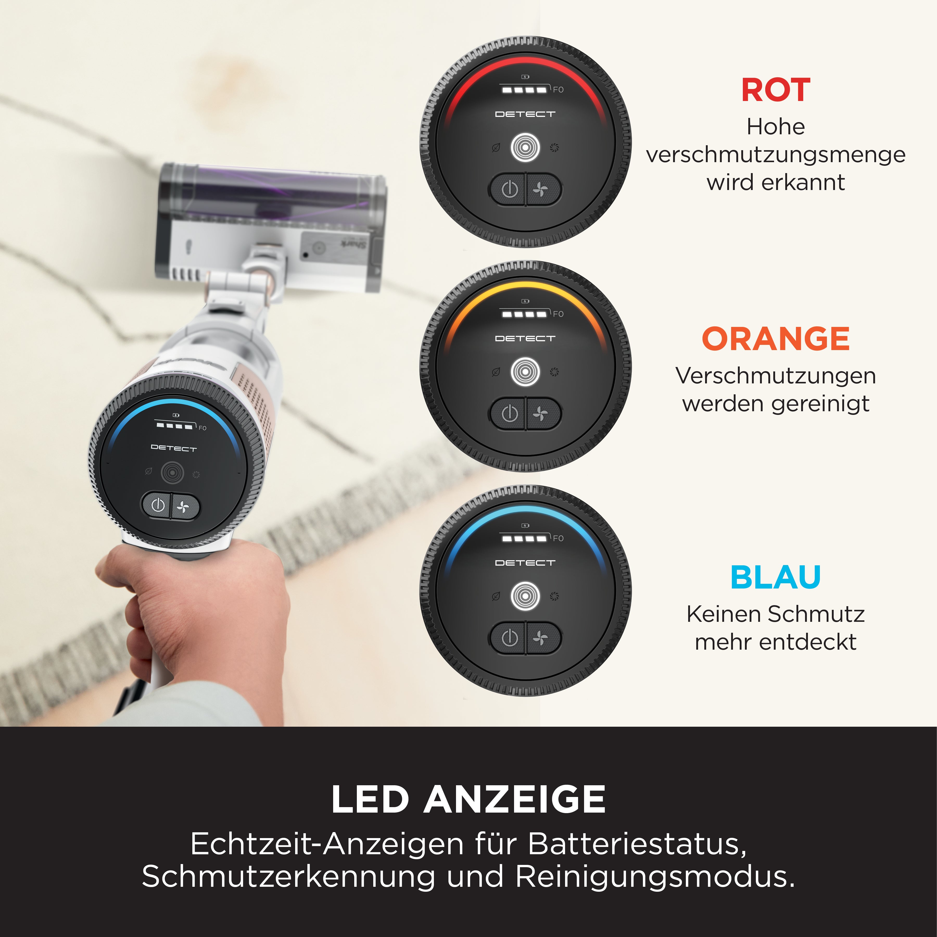 Shark IW3612CHT Detect Clean Akku-Staubsauger
