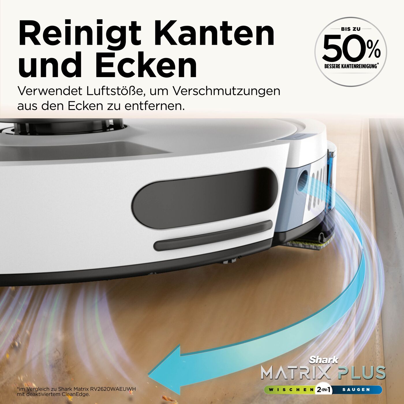 Shark RV2620WACH 2-in-1 Saug- und Wischroboter