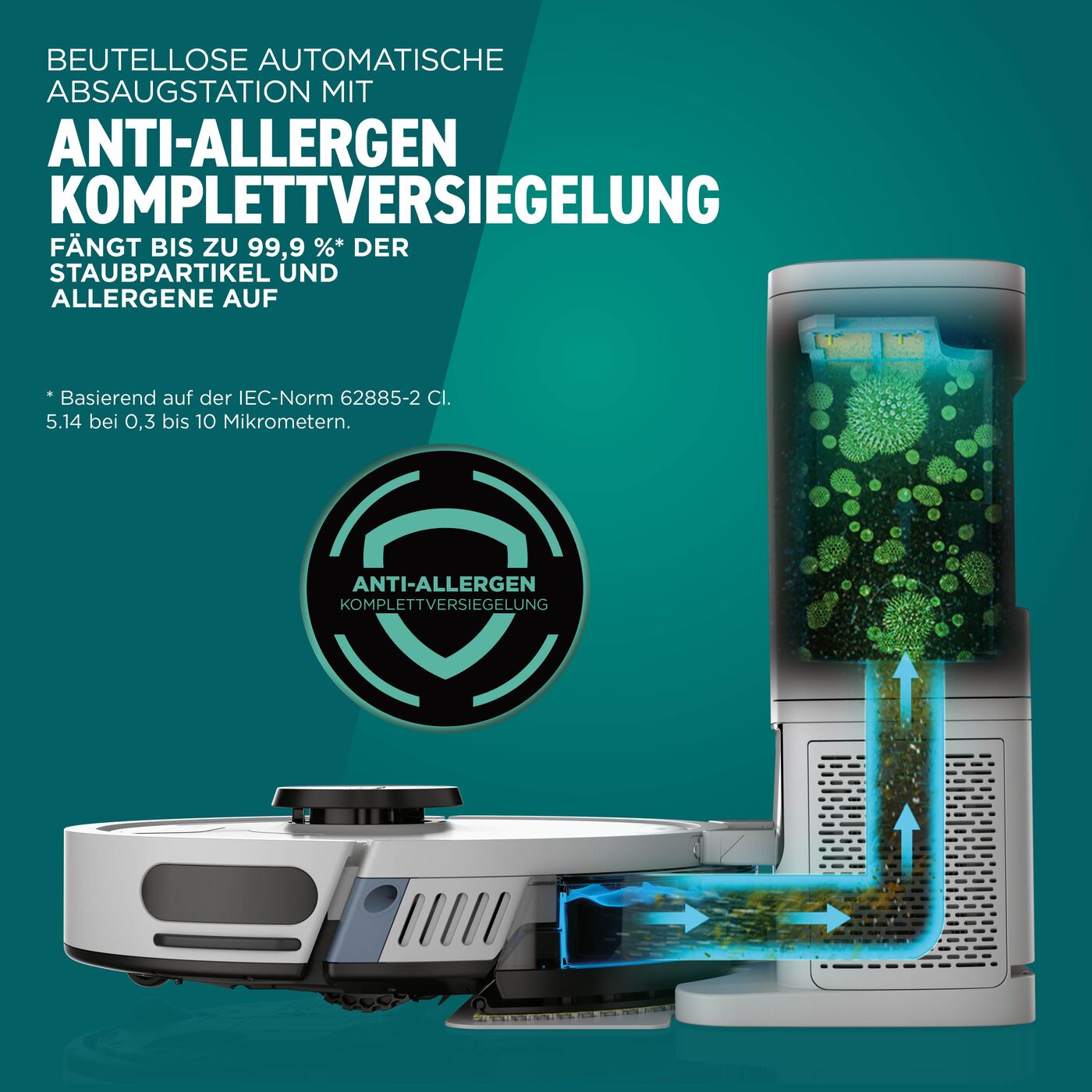Shark RV2620WACH 2-in-1 Saug- und Wischroboter