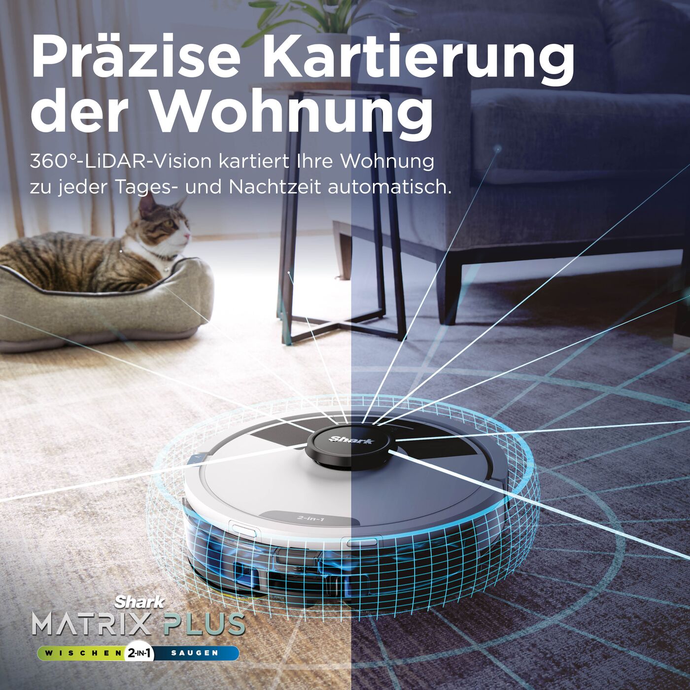 Shark RV2620WACH 2-in-1 Saug- und Wischroboter