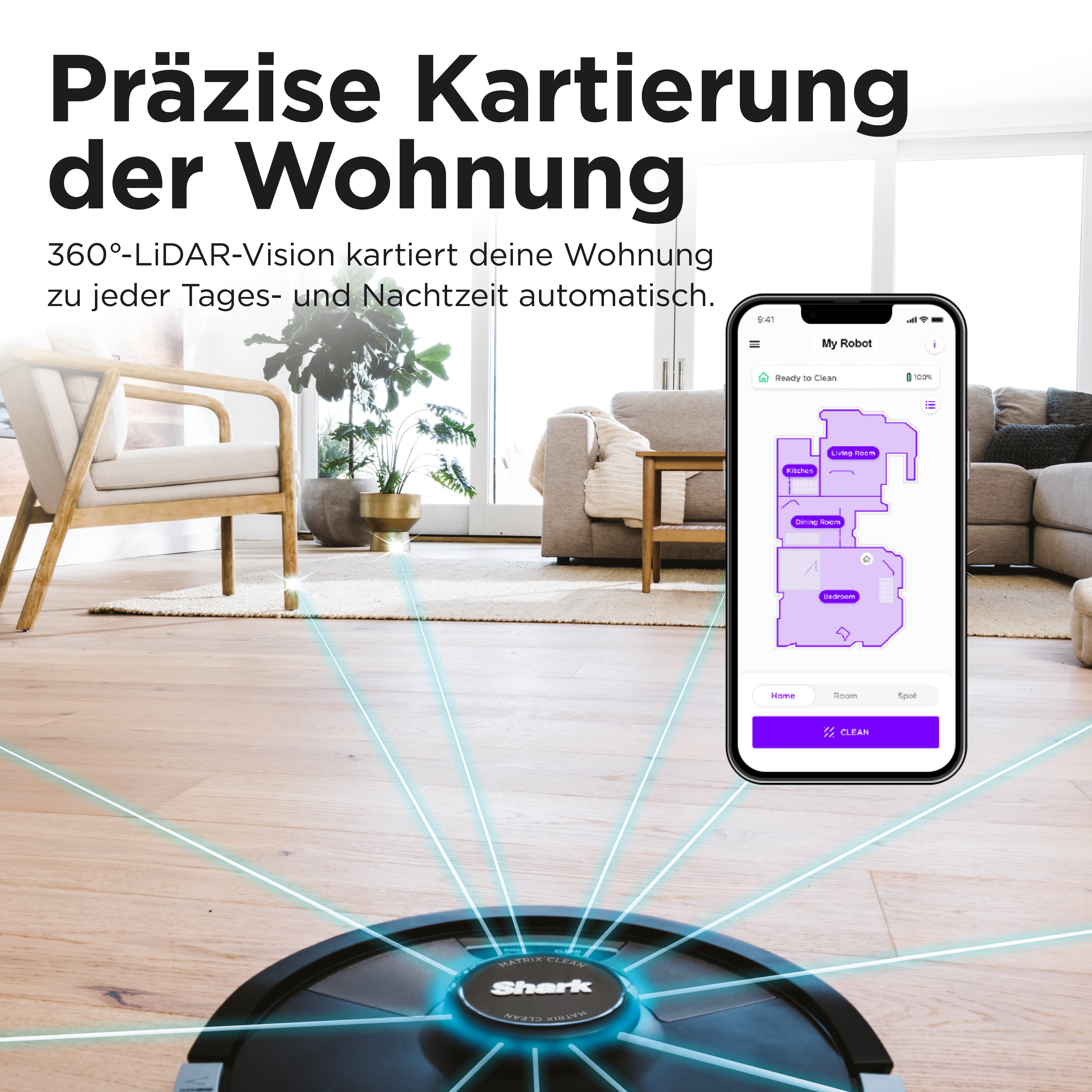 Shark RV2620WDCH 2-in-1 Saug- und Wischroboter