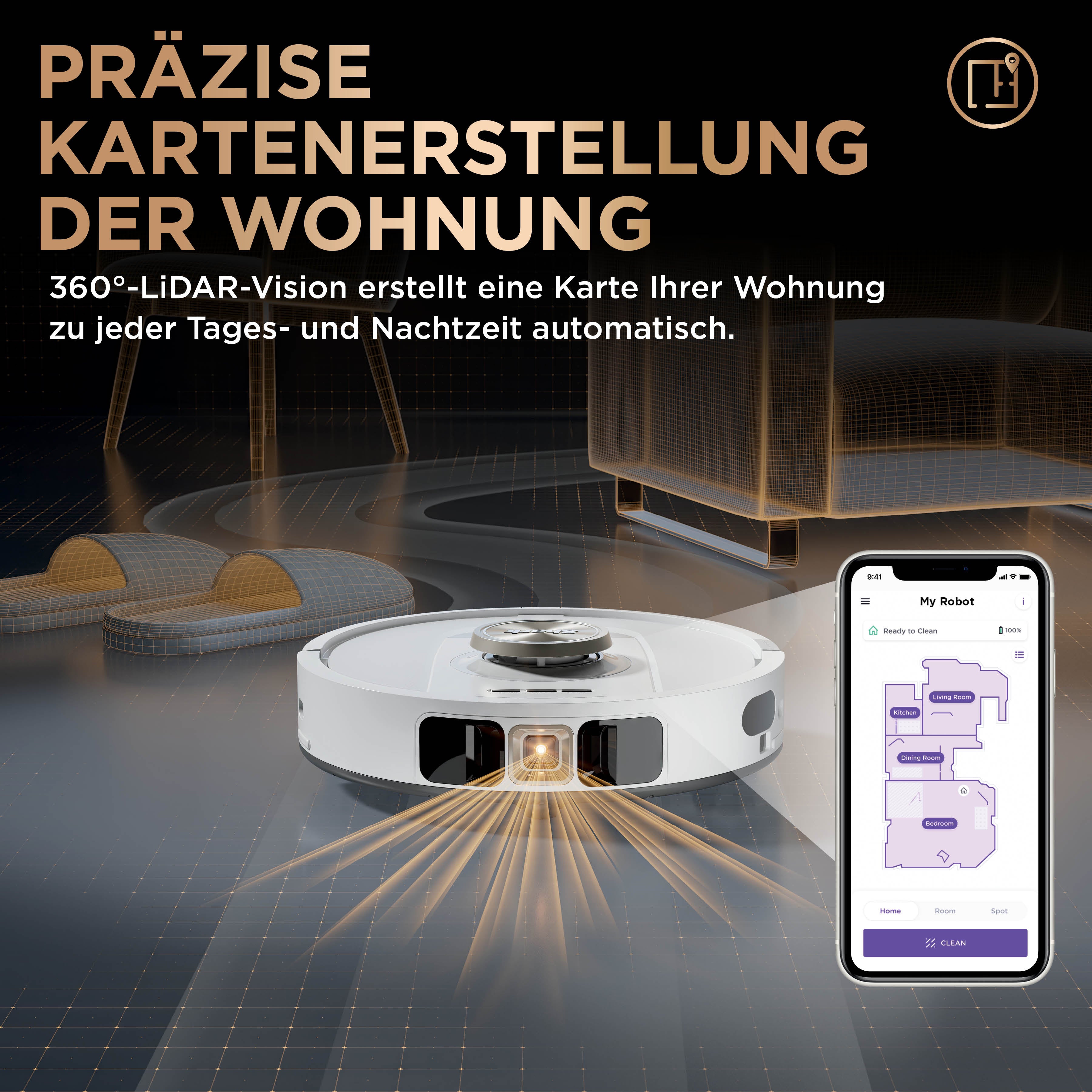 Shark RV2800ZECHWH 2-in-1 Saug- und Wischroboter