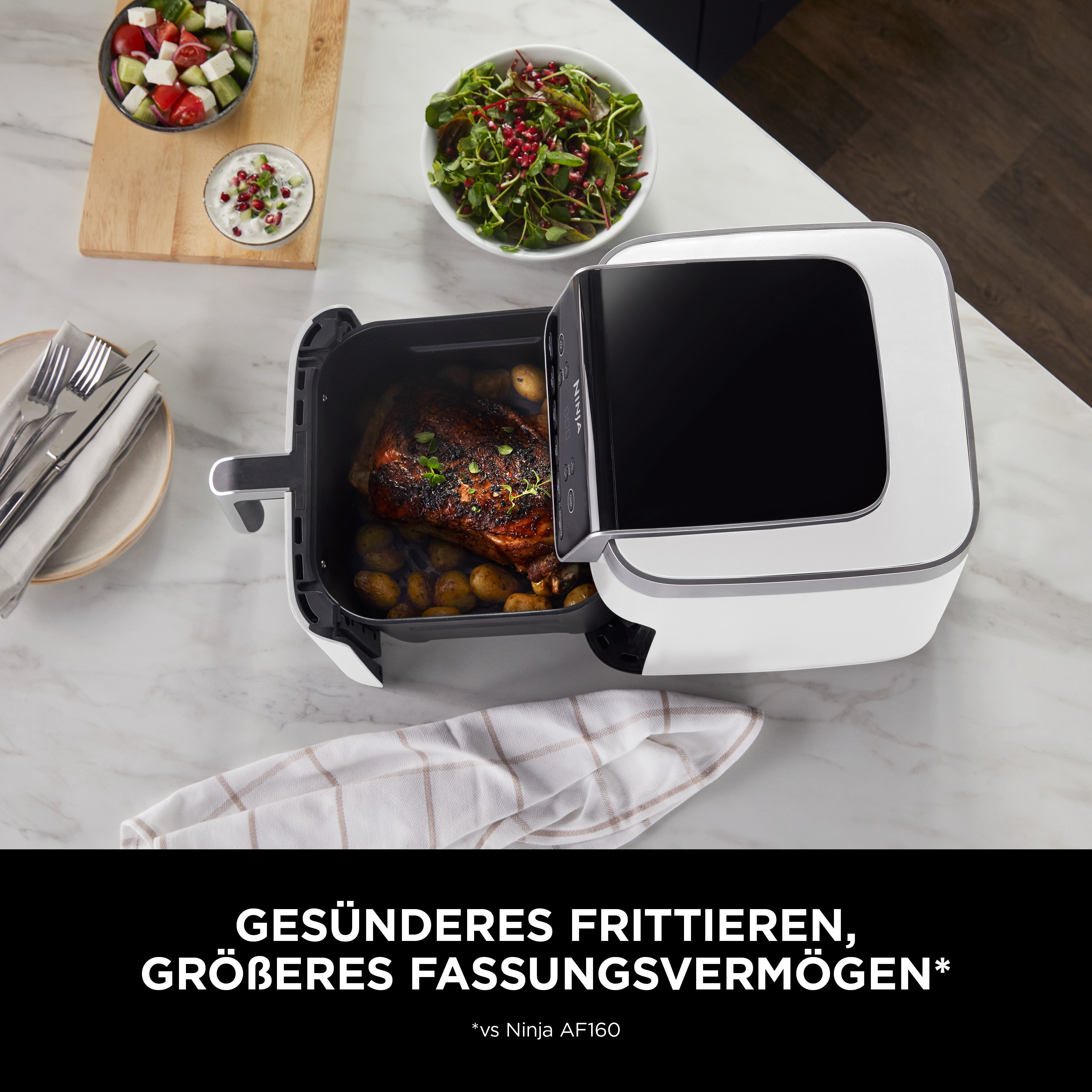 Ninja AF180CHWH Heissluftfritteuse Pro MAX