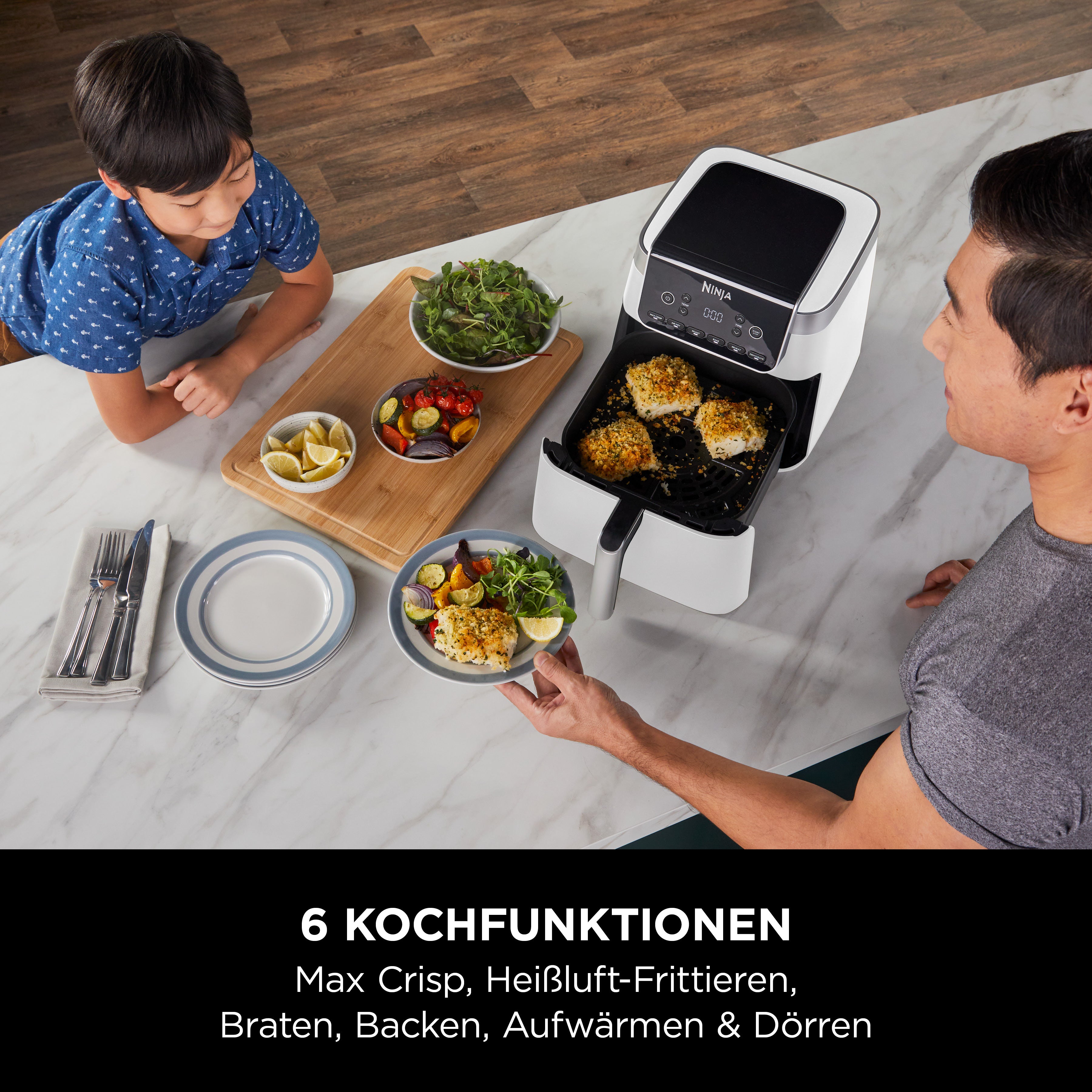 Ninja AF180CHWH Heissluftfritteuse Pro MAX