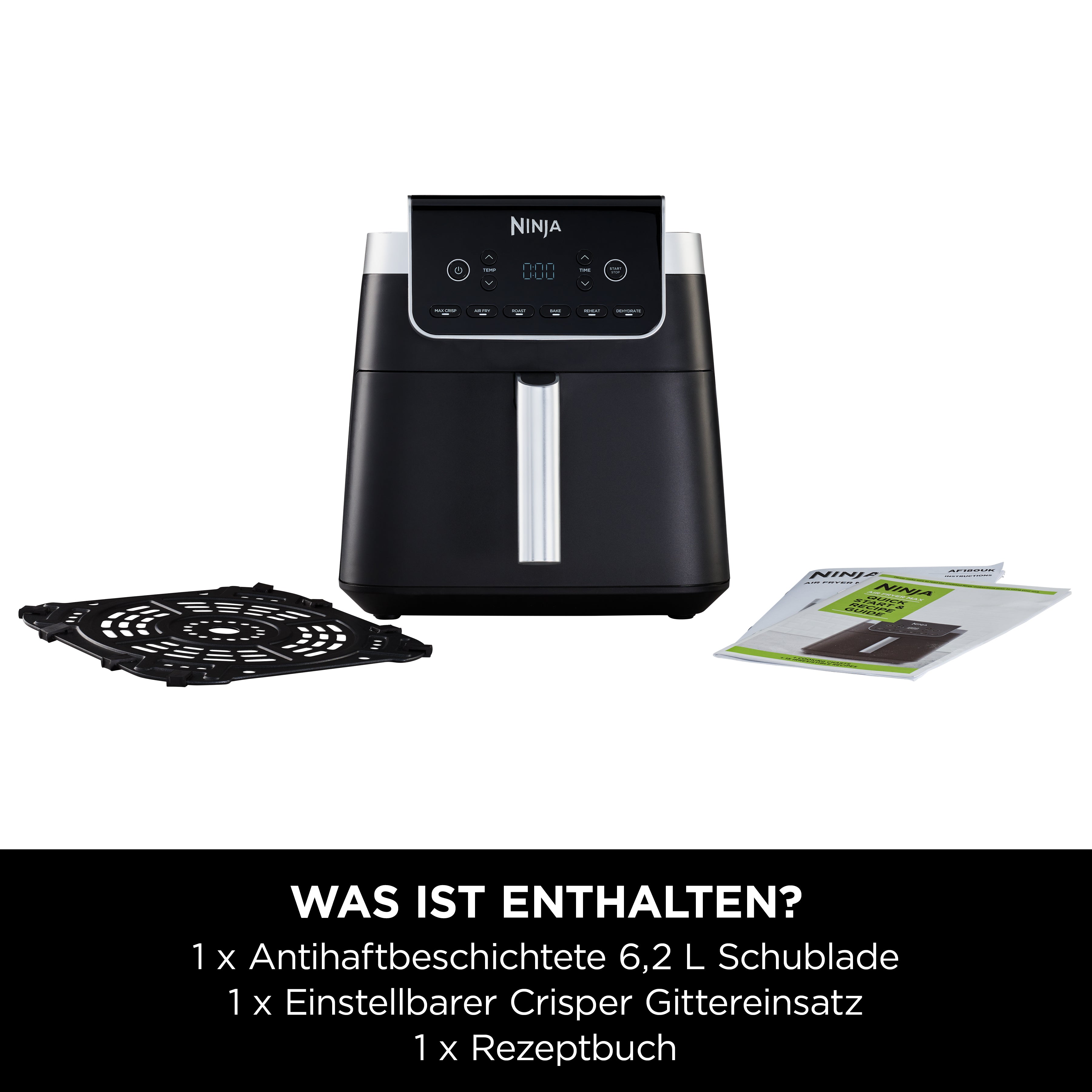 Ninja AF180CH Heissluftfritteuse Pro MAX