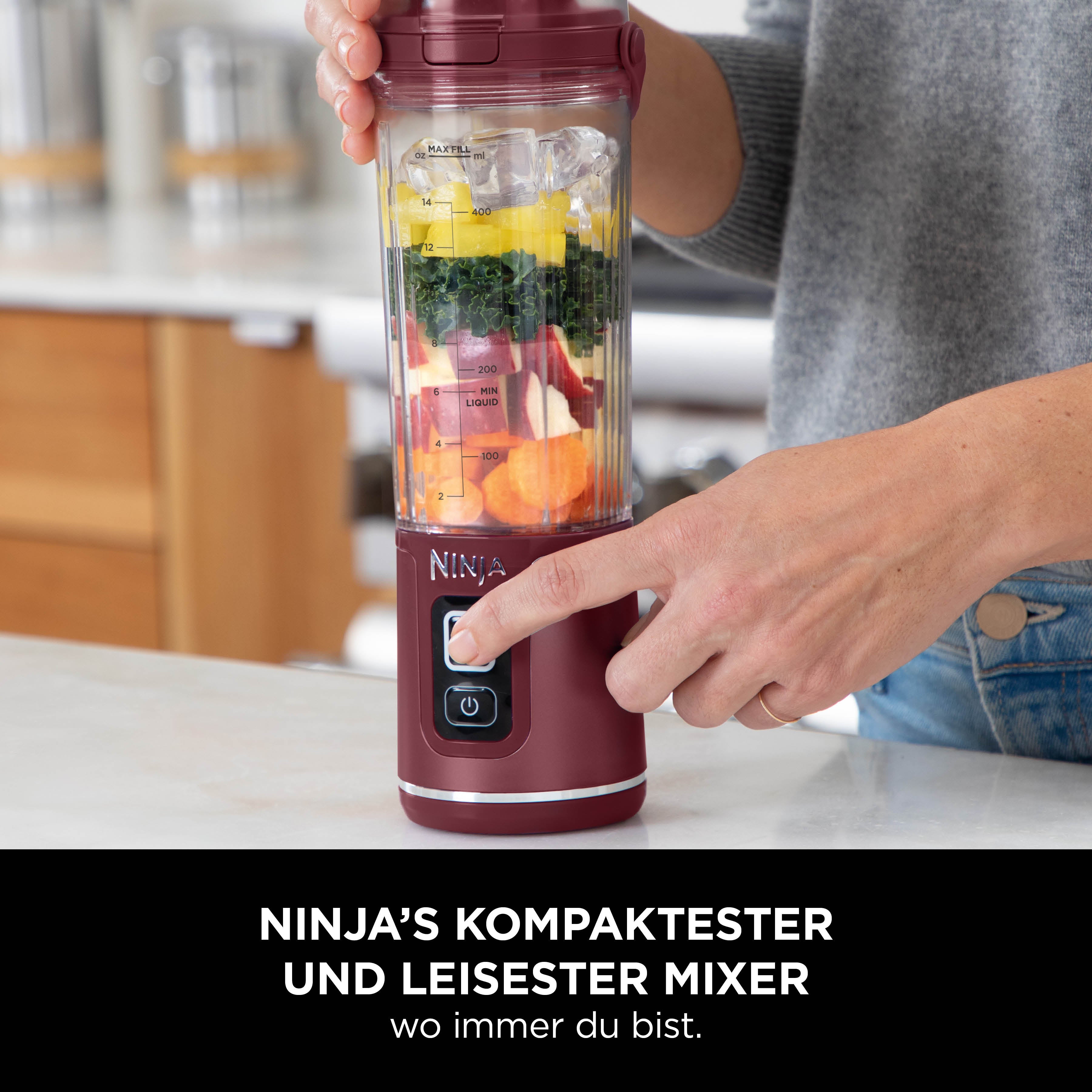 Ninja BC151EUCR Blast Kabelloser Mixer