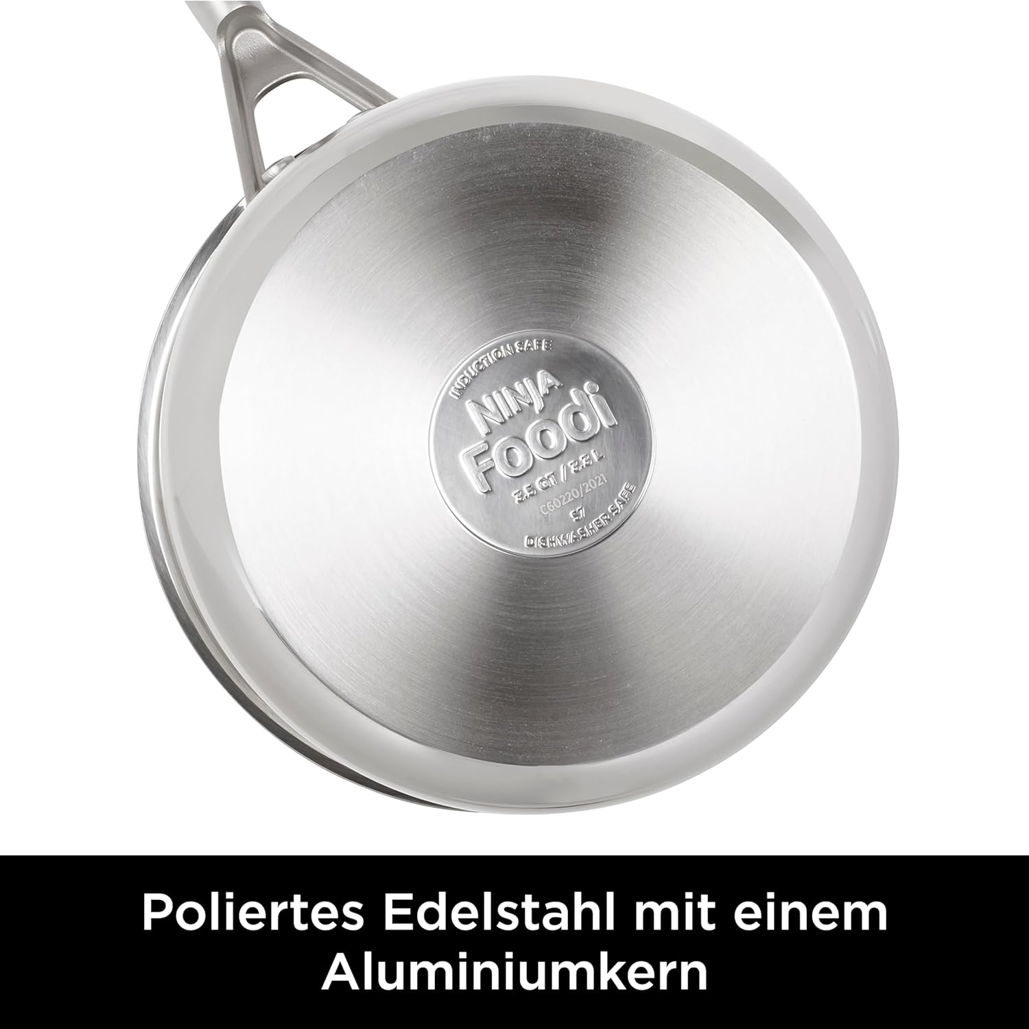 Ninja C60024DE ZEROSTICK Edelstahl-Pfanne 24cm