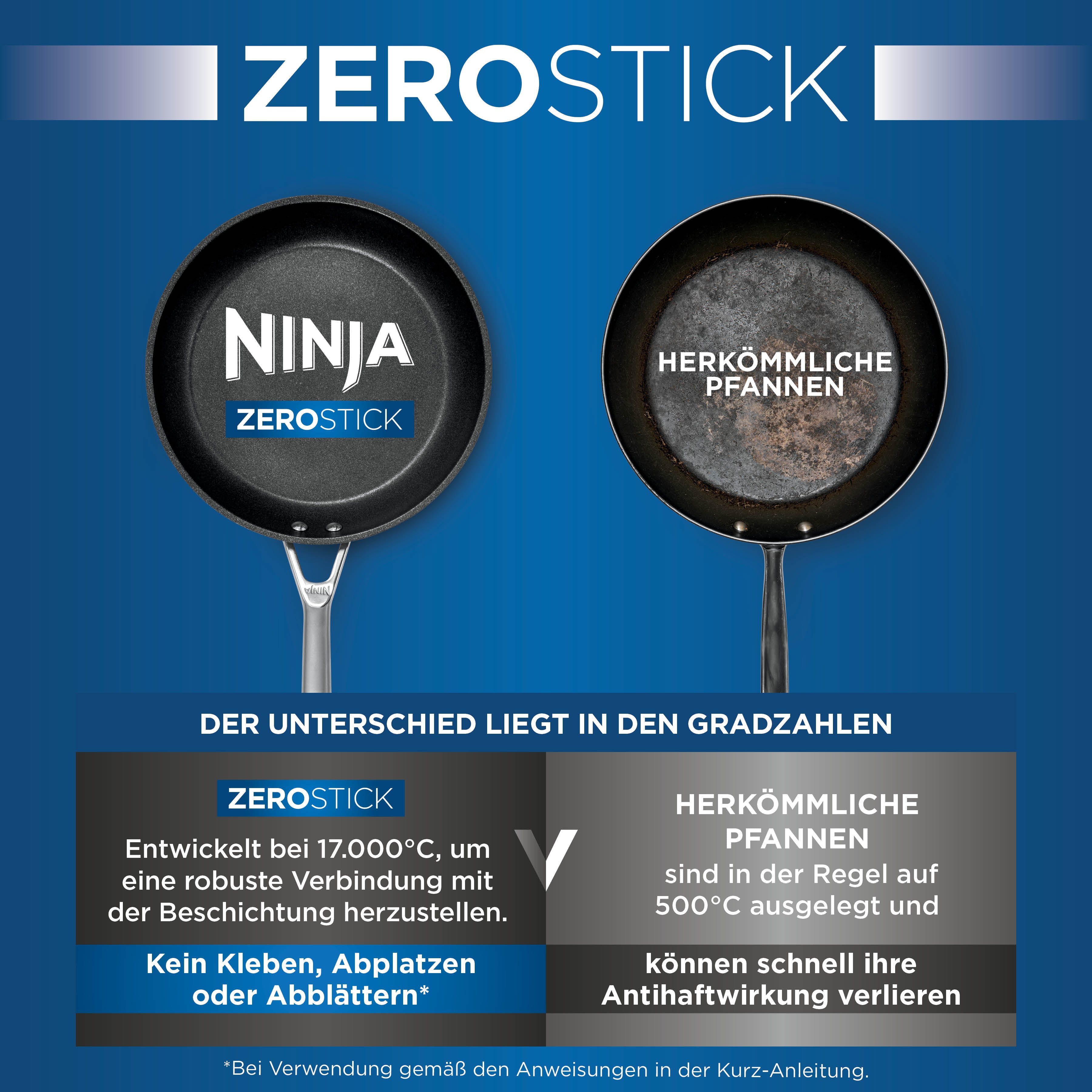 Ninja Foodi ZEROSTICK Edelstahl-Bratpfanne