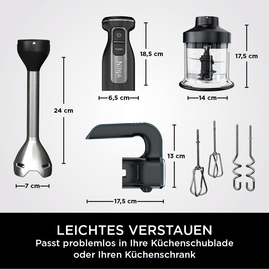 Ninja CI100CH Foodi 3-in-1 Hand & Stabmixer Set