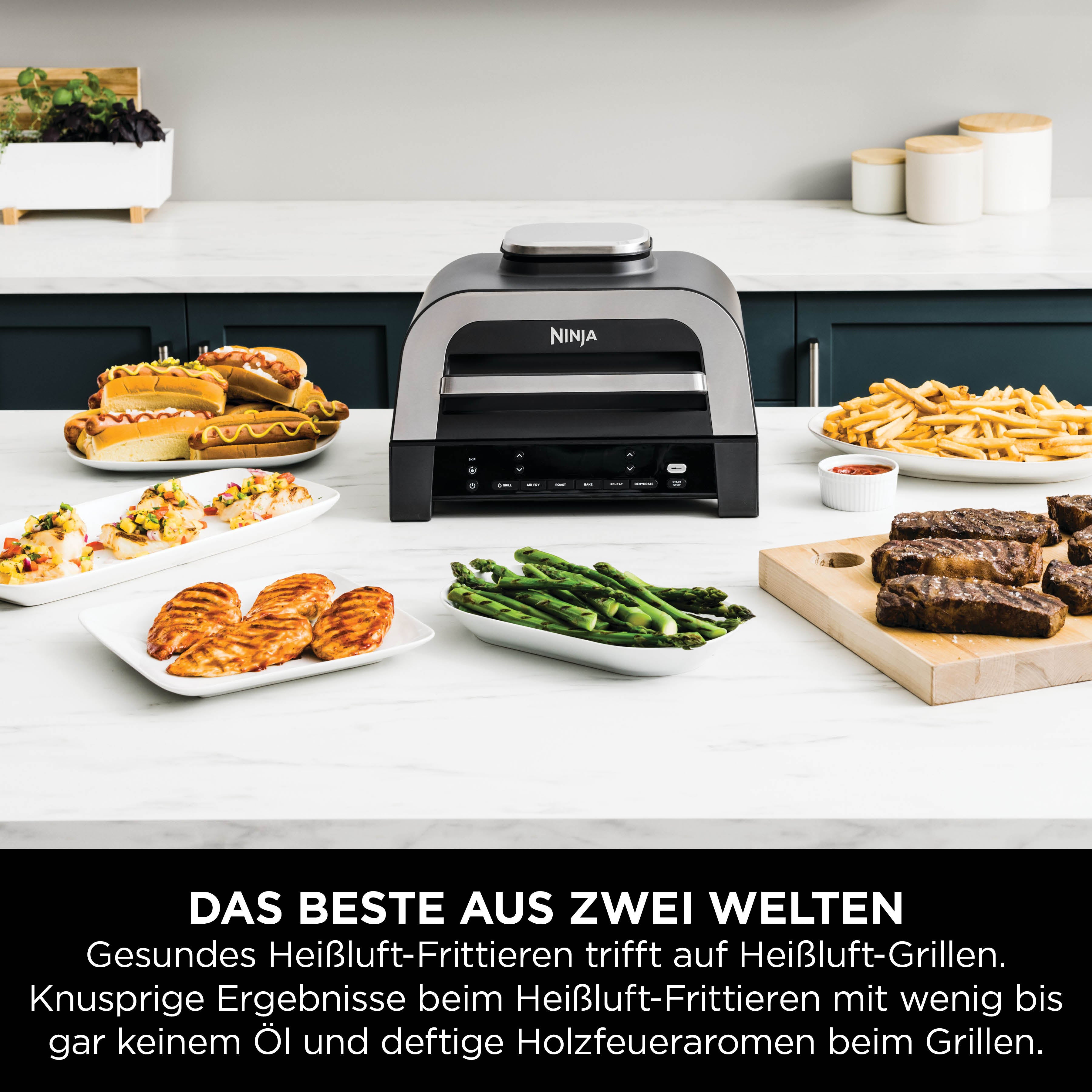 Ninja DG551CH MAX Grill und Heißluftfritteuse