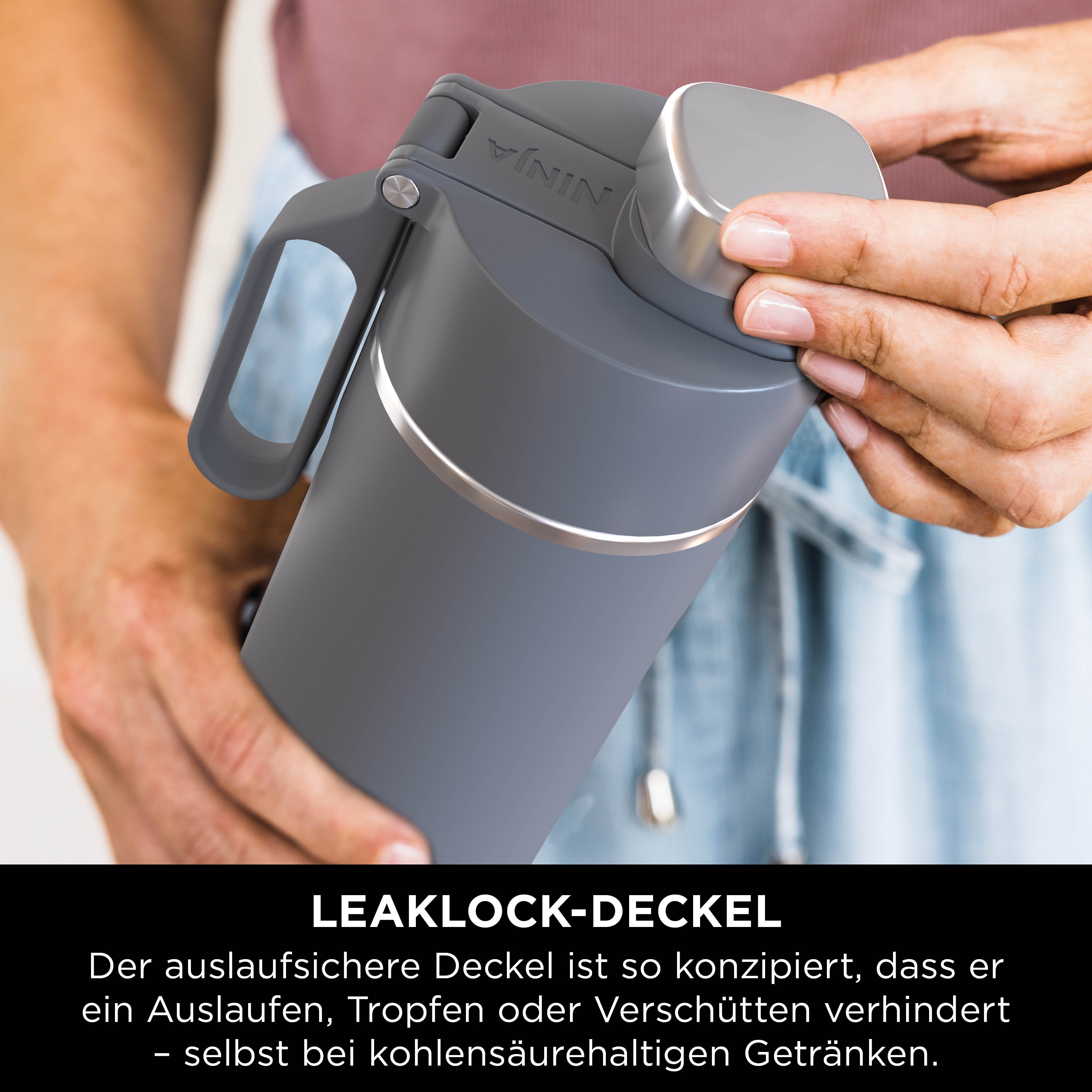 Ninja DW2401EUUKGY Thirsti 700 ml Reiseflasche