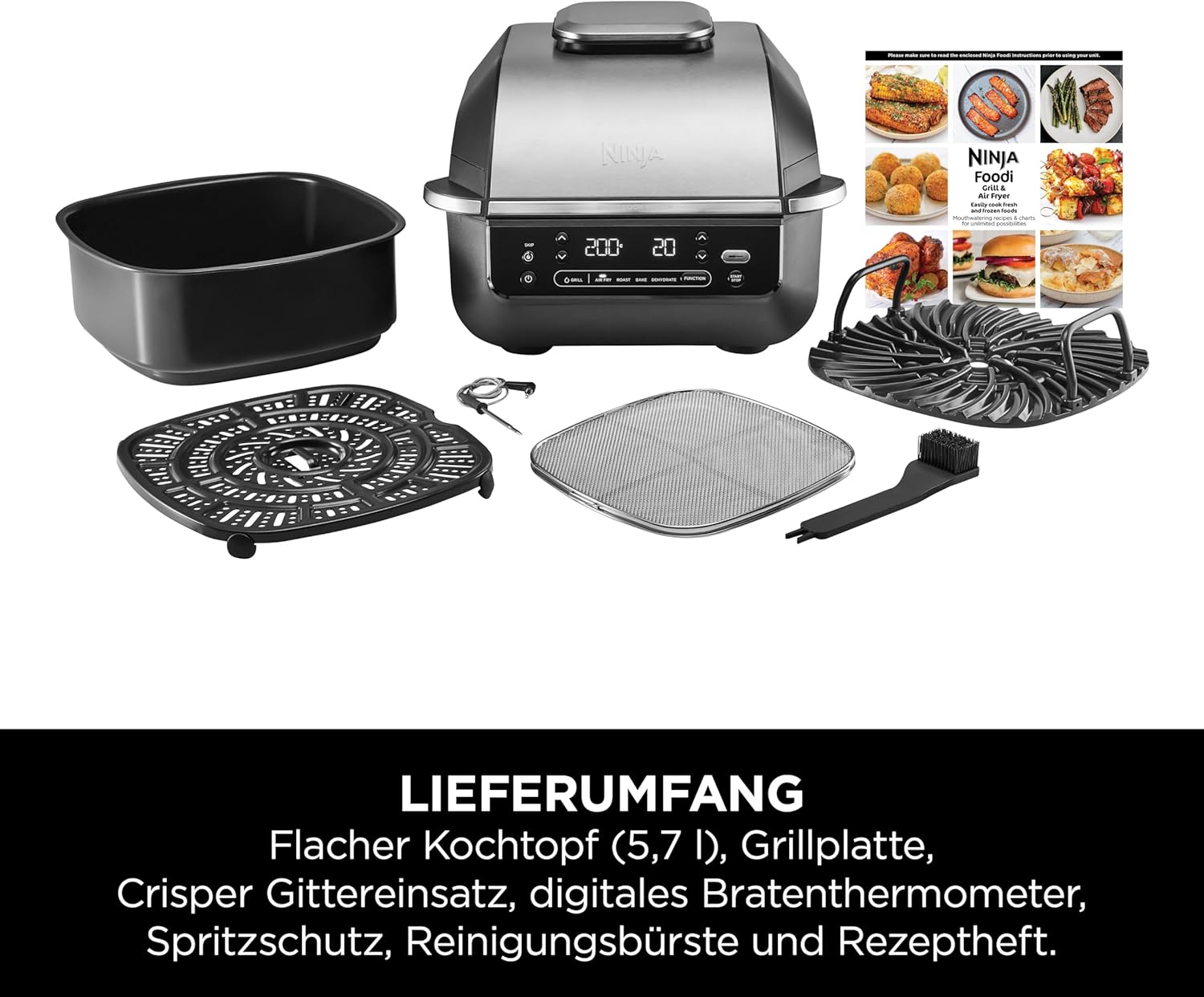 Ninja EG351CH 5in1 Grill und Heißluftfritteuse