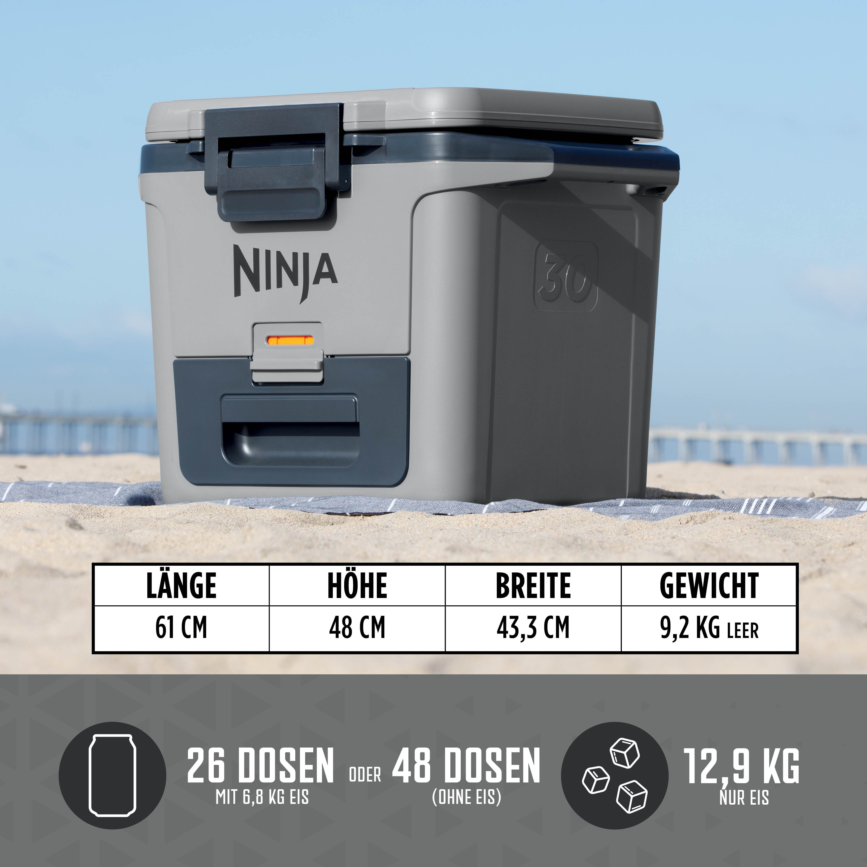 Ninja FrostVault 28 L Kühlbox mit Trockenzone