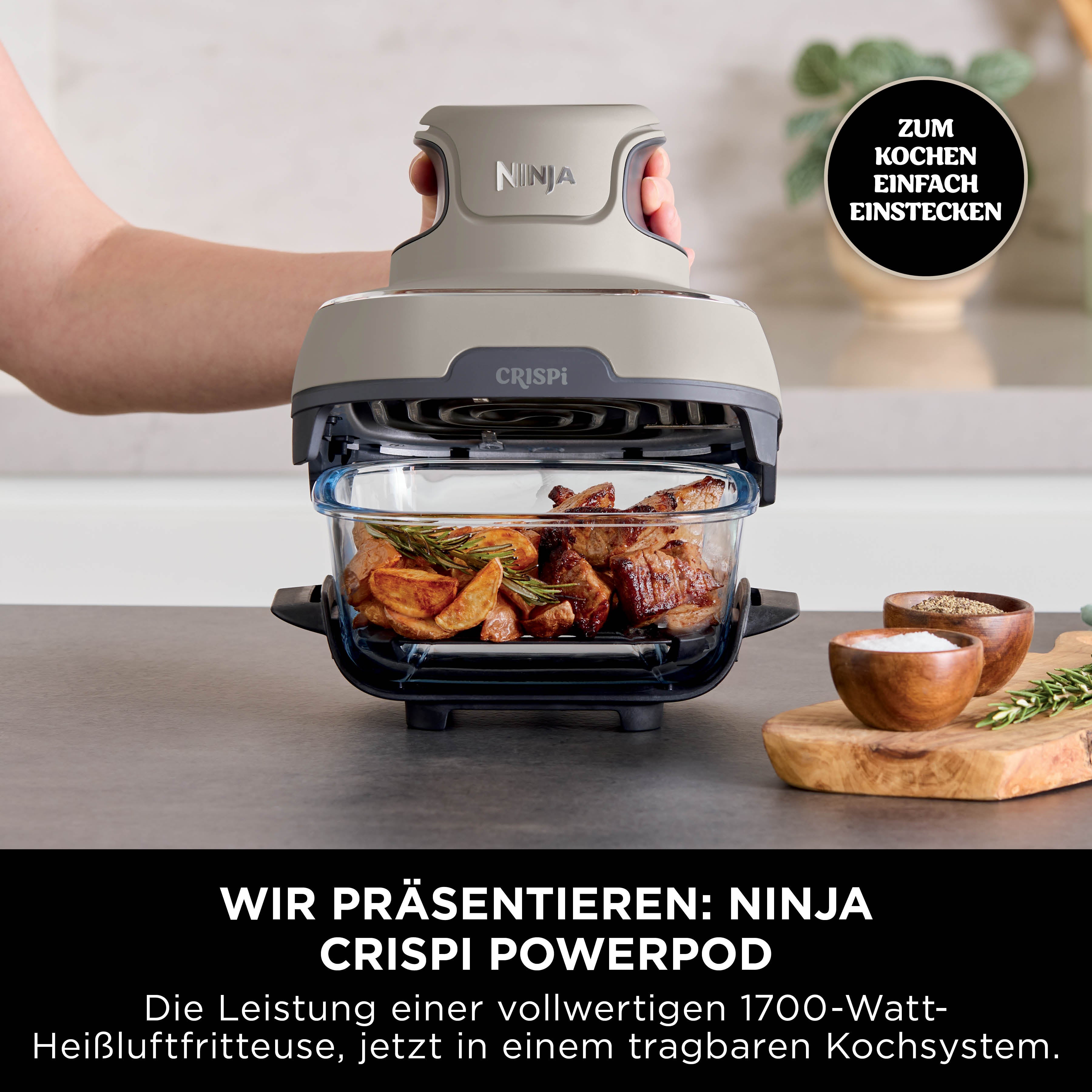 Ninja FN101CHGD Crispi 4-in-1 Heissluftfritteuse