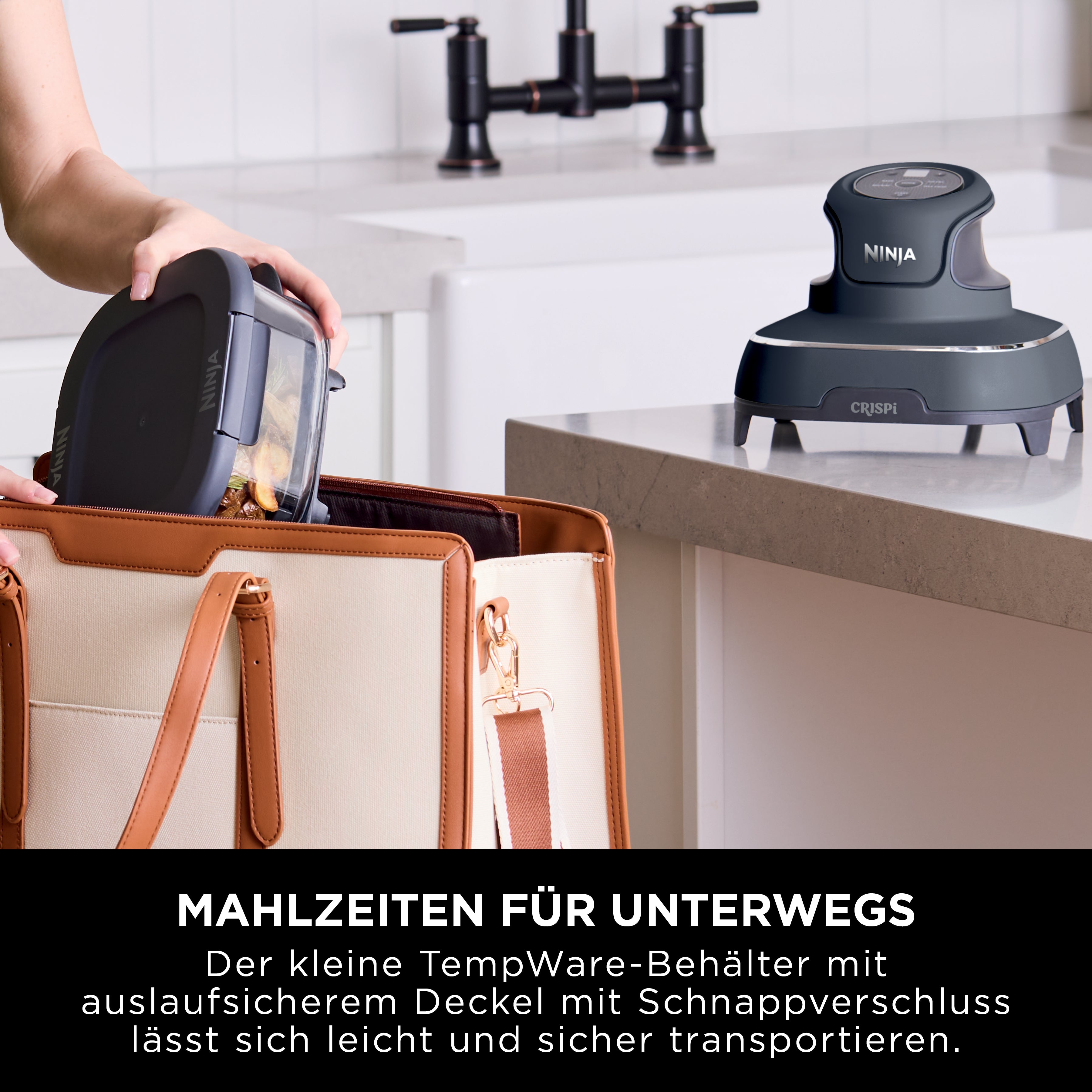 Ninja FN101CHGY Crispi 4-in-1 Heissluftfritteuse