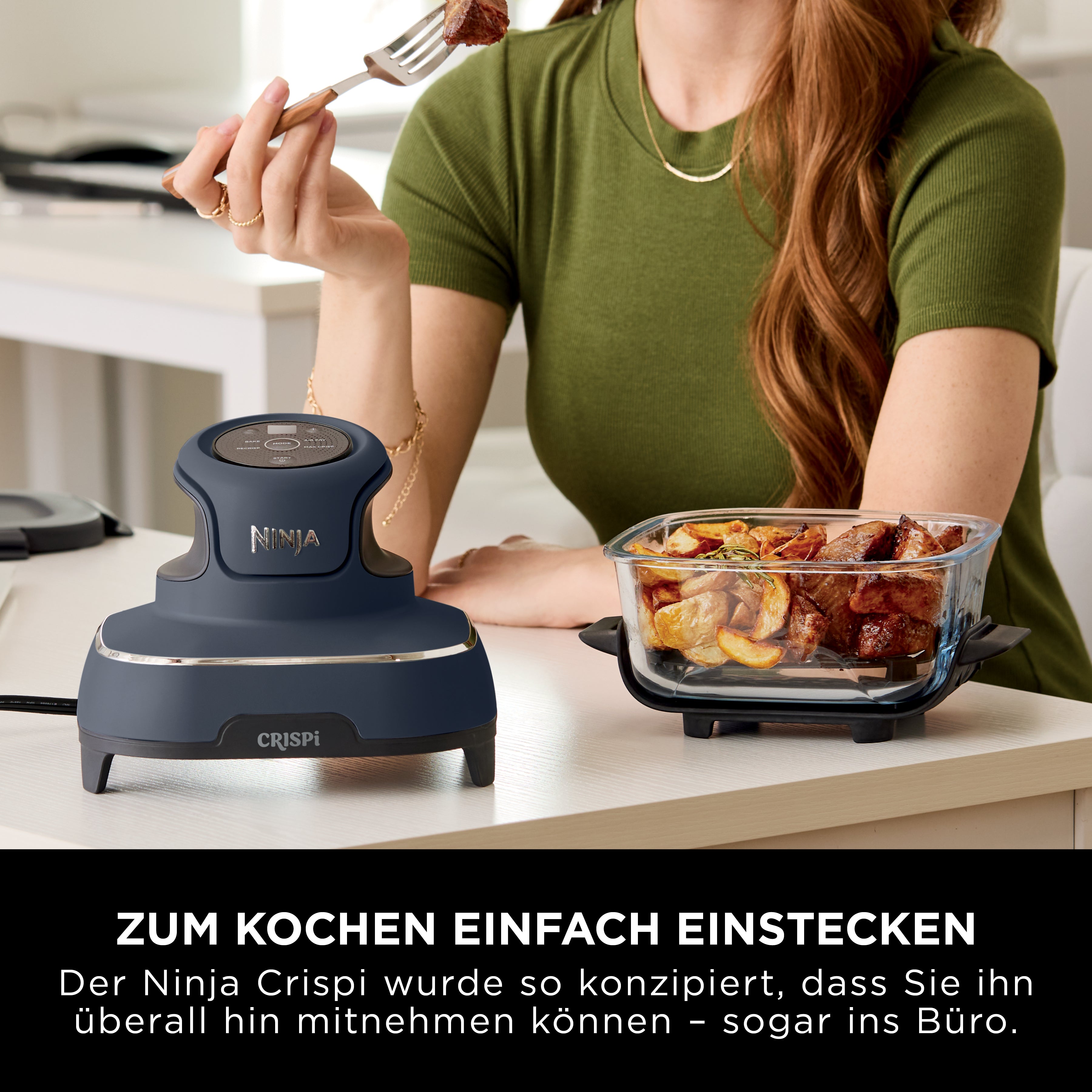 Ninja FN101CHGY Crispi 4-in-1 Heissluftfritteuse
