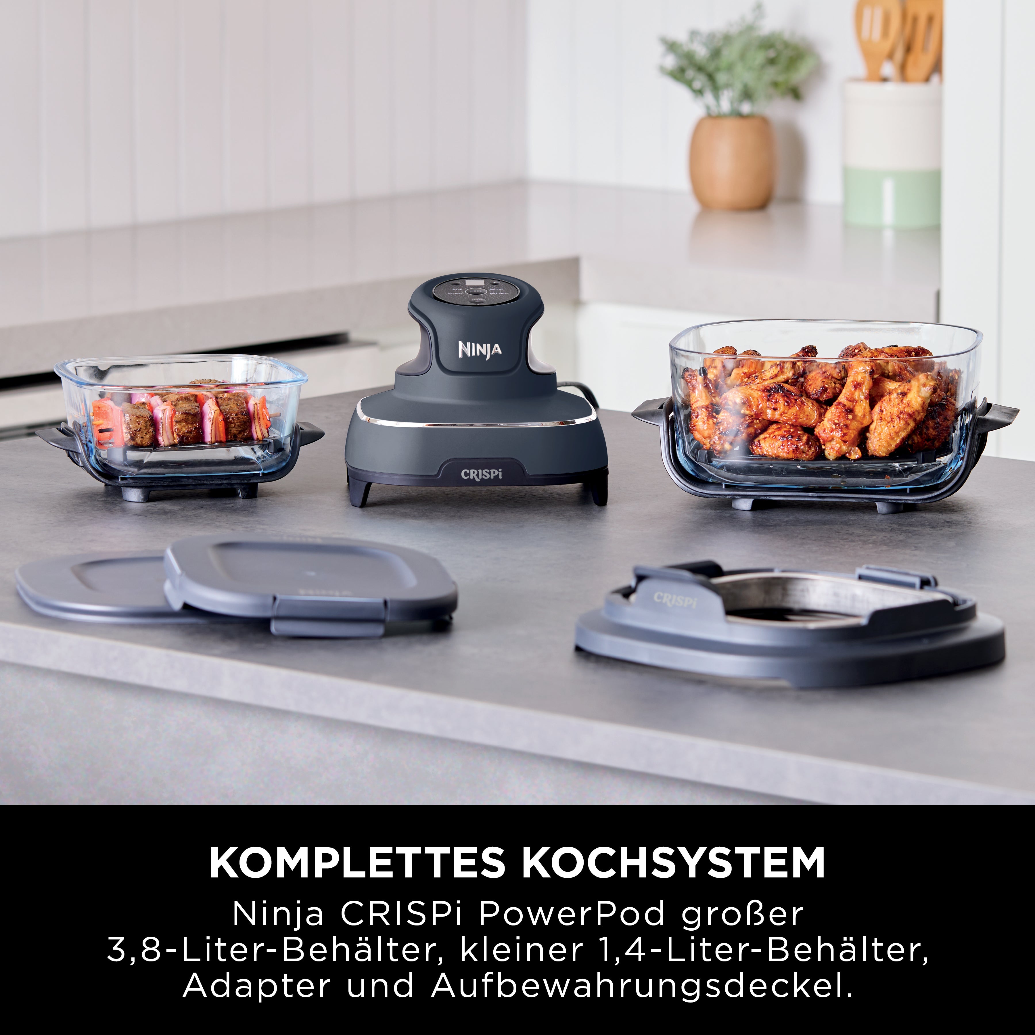 Ninja FN101CHGY Crispi 4-in-1 Heissluftfritteuse