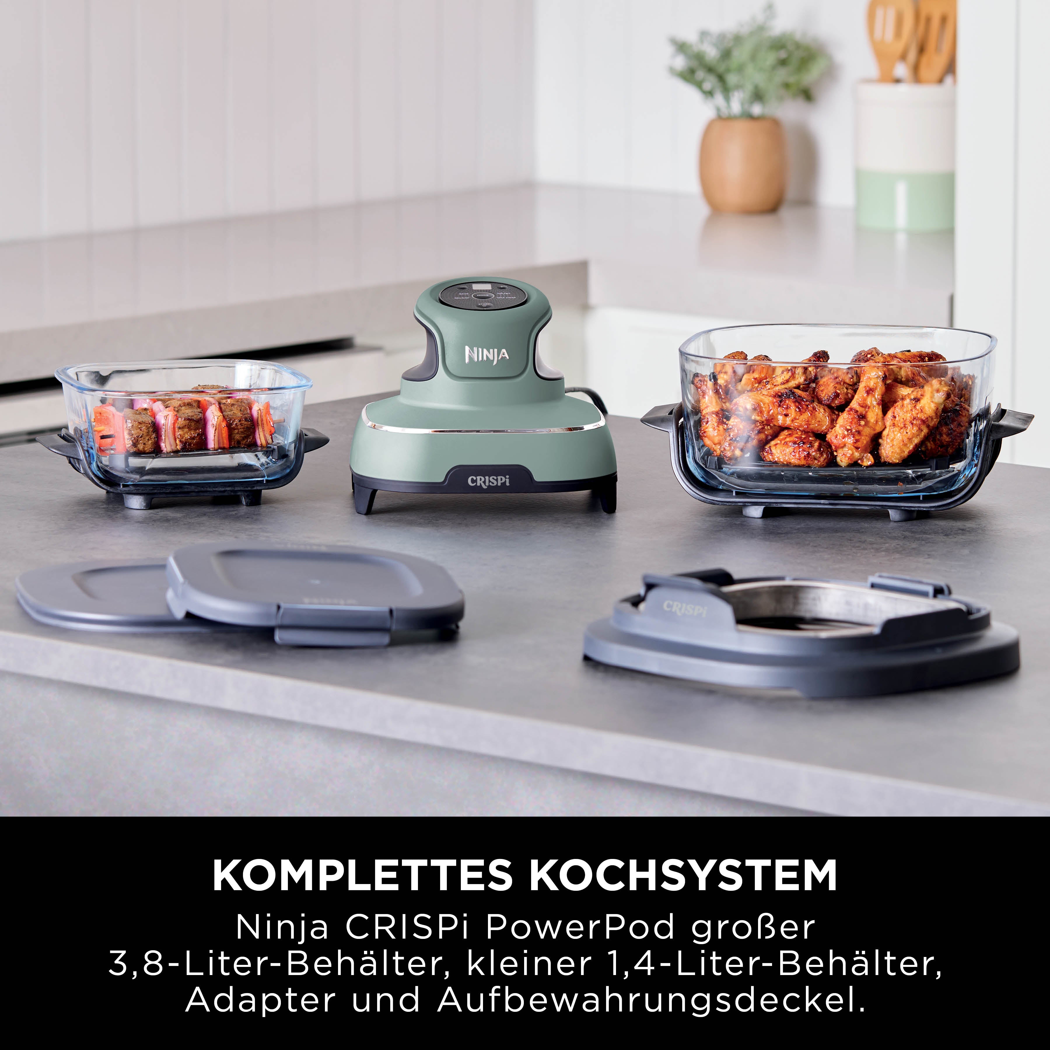 Ninja FN101CHSG Crispi 4-in-1 Heissluftfritteuse