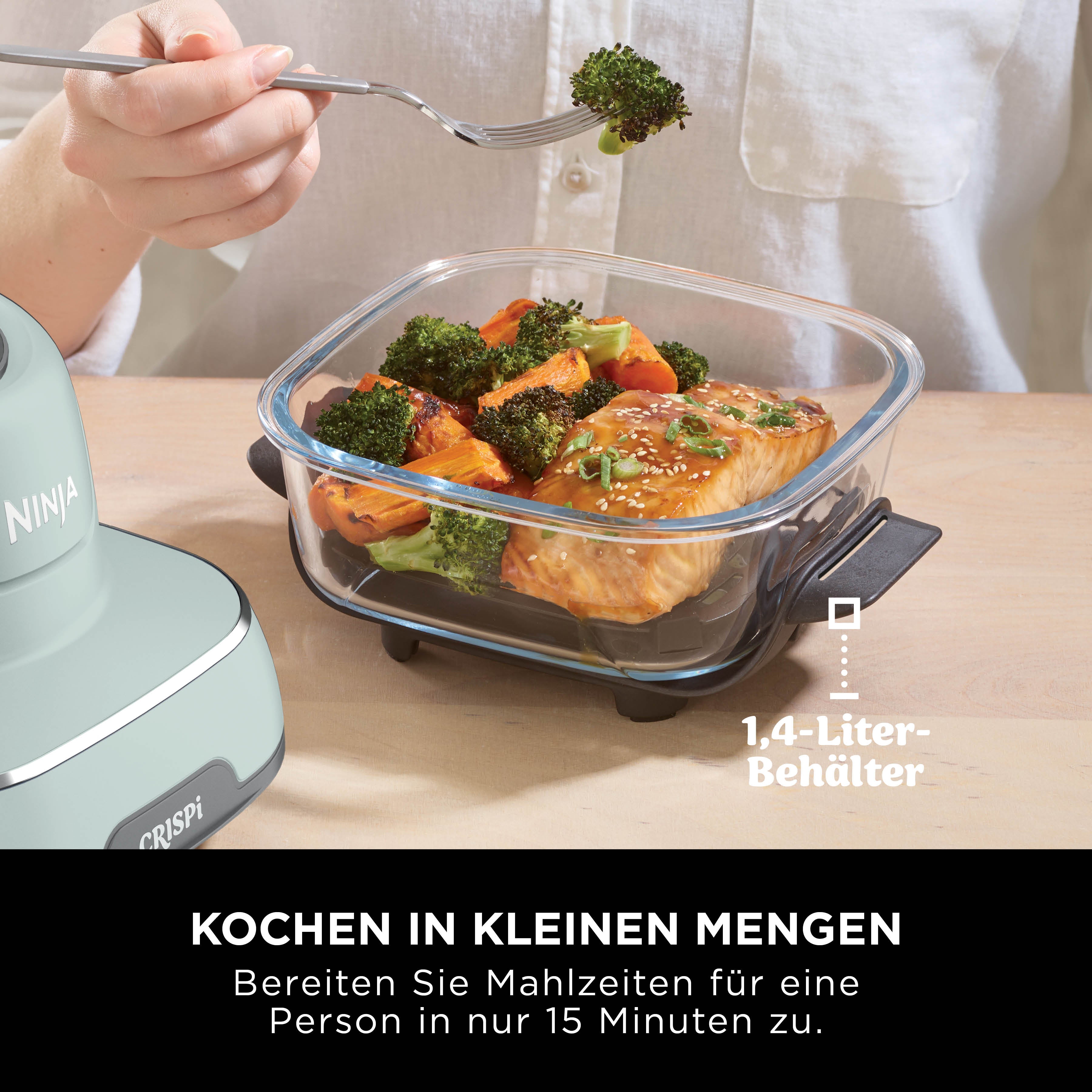 Ninja FN101CHSG Crispi 4-in-1 Heissluftfritteuse