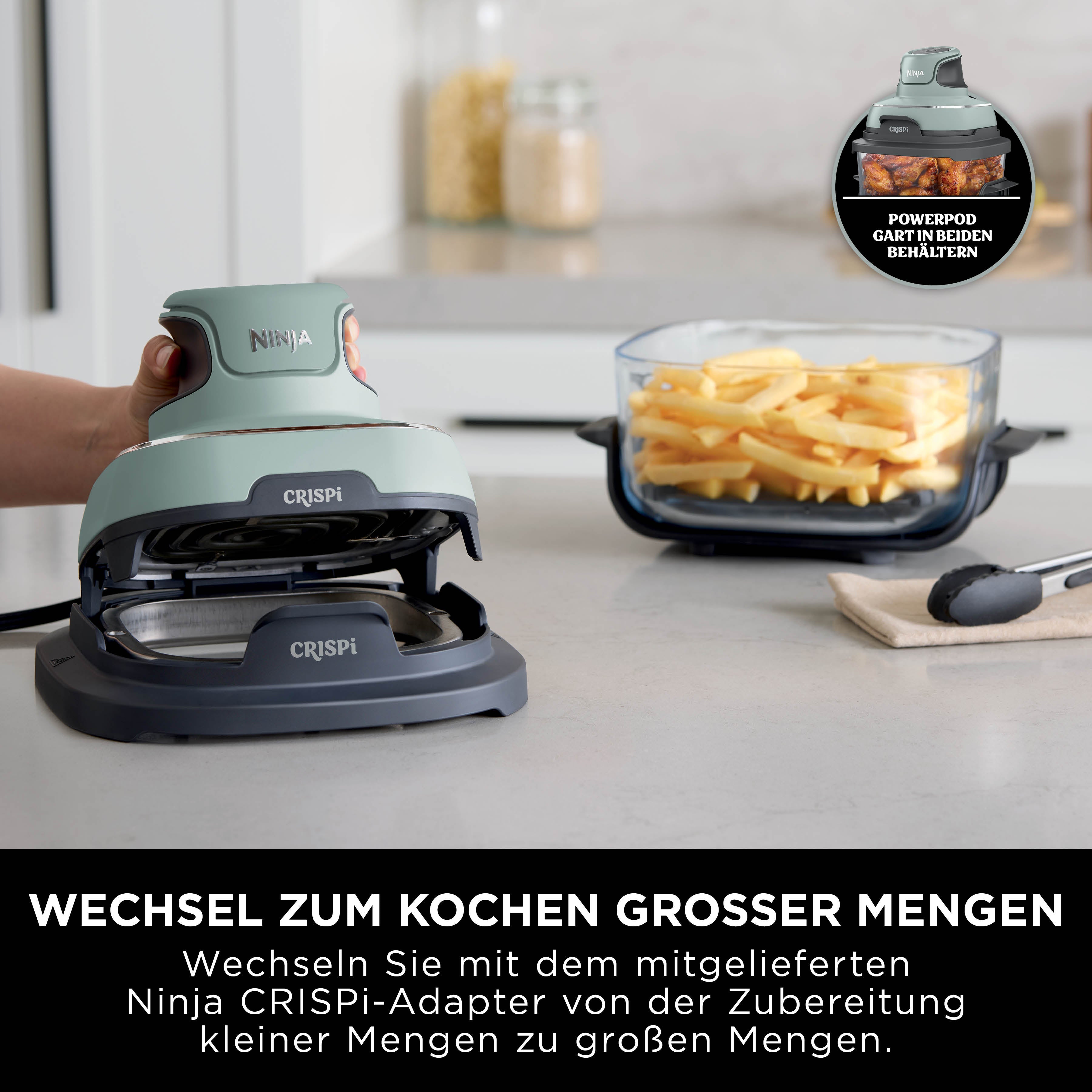 Ninja FN101CHSG Crispi 4-in-1 Heissluftfritteuse
