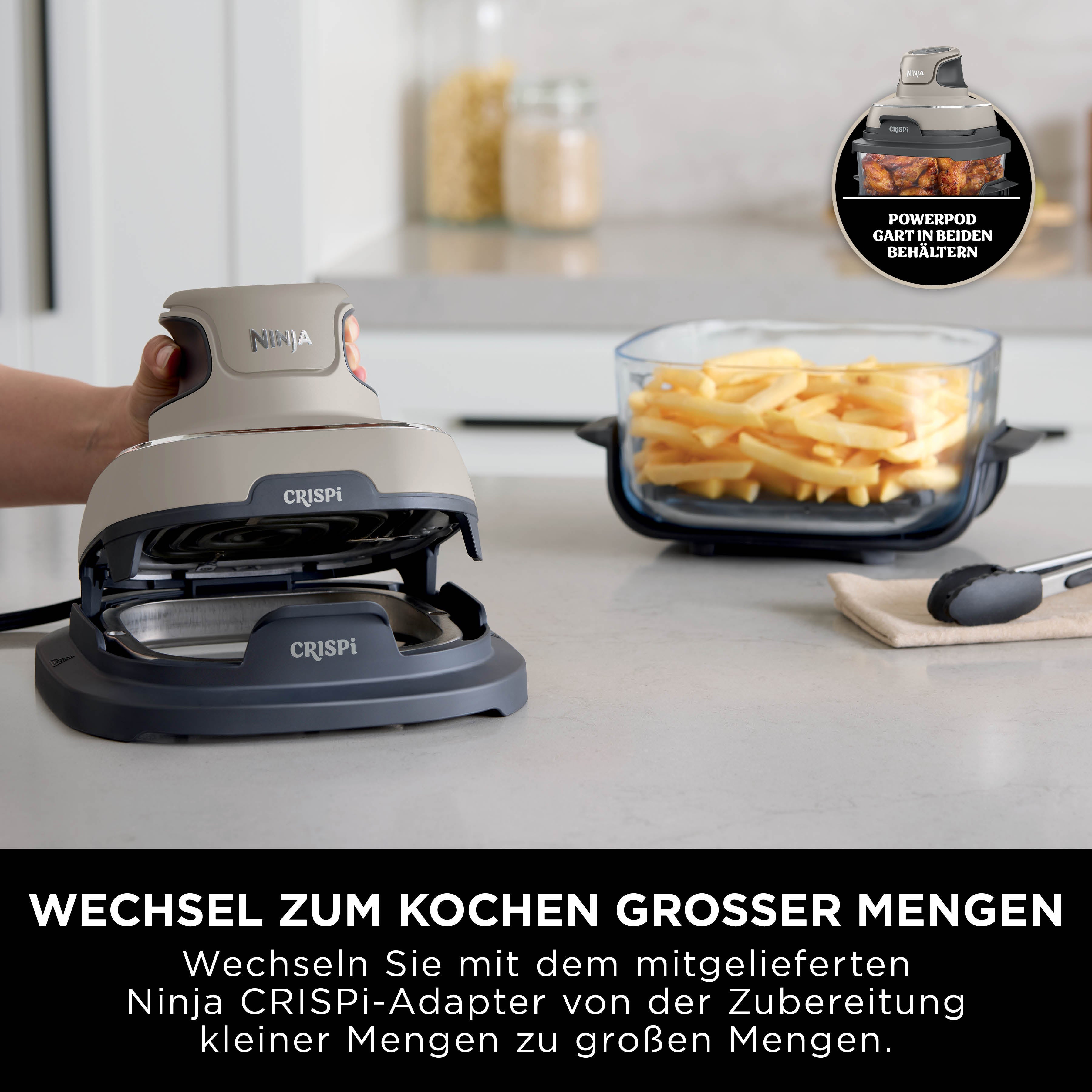 Ninja FN101CHST Crispi 4-in-1 Heissluftfritteuse