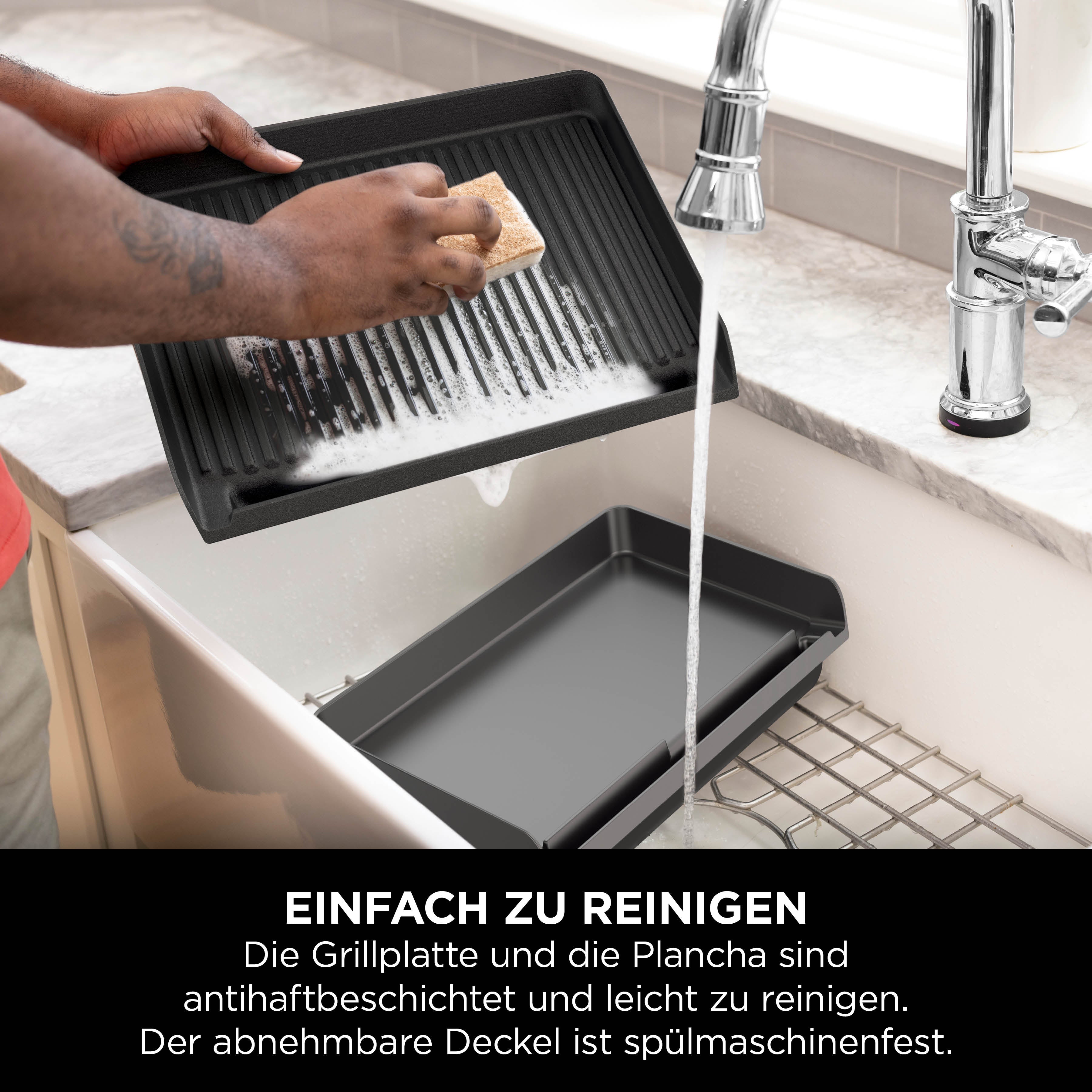 Ninja GR101CH Sizzle Grillplatte und Plancha