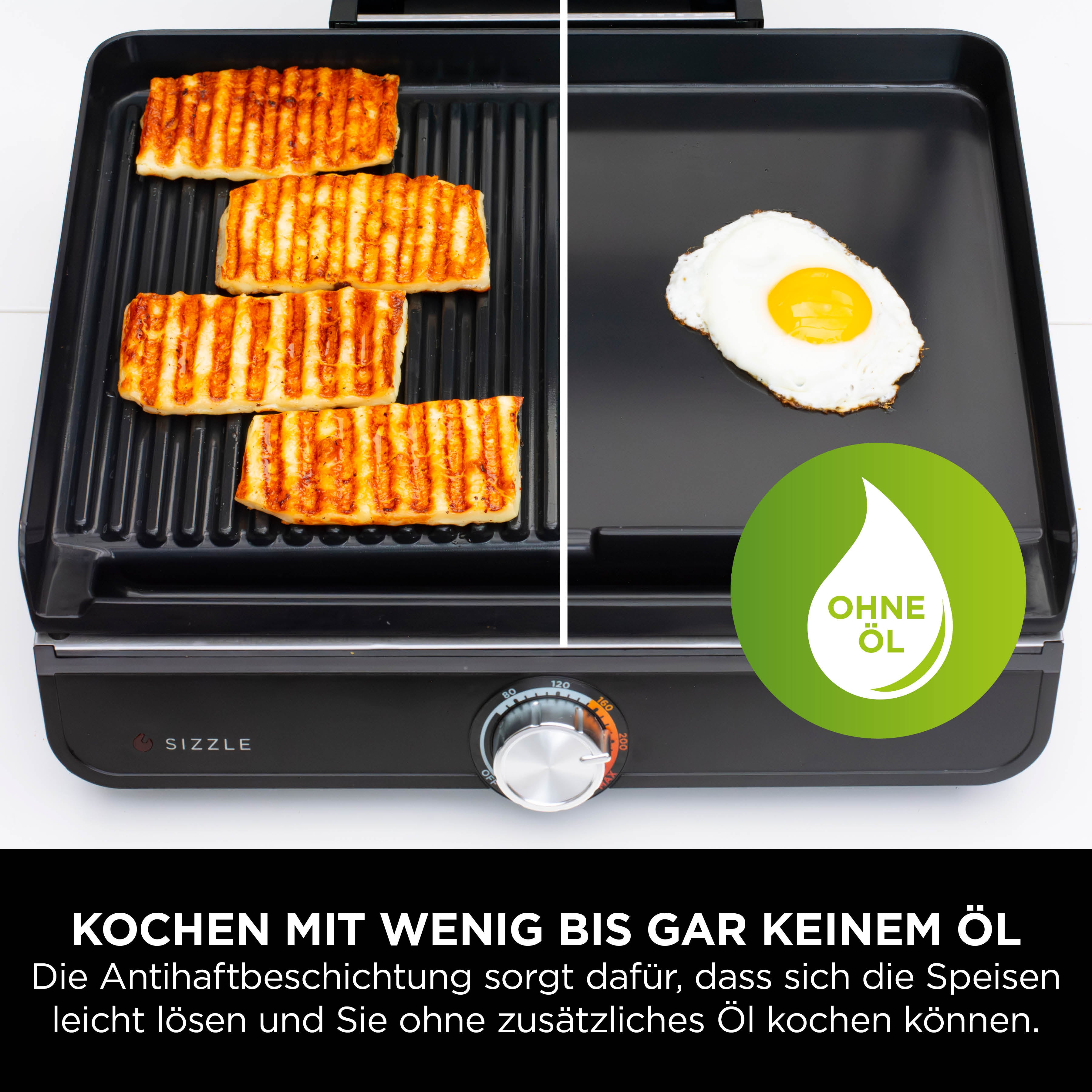 Ninja GR101CH Sizzle Grillplatte und Plancha