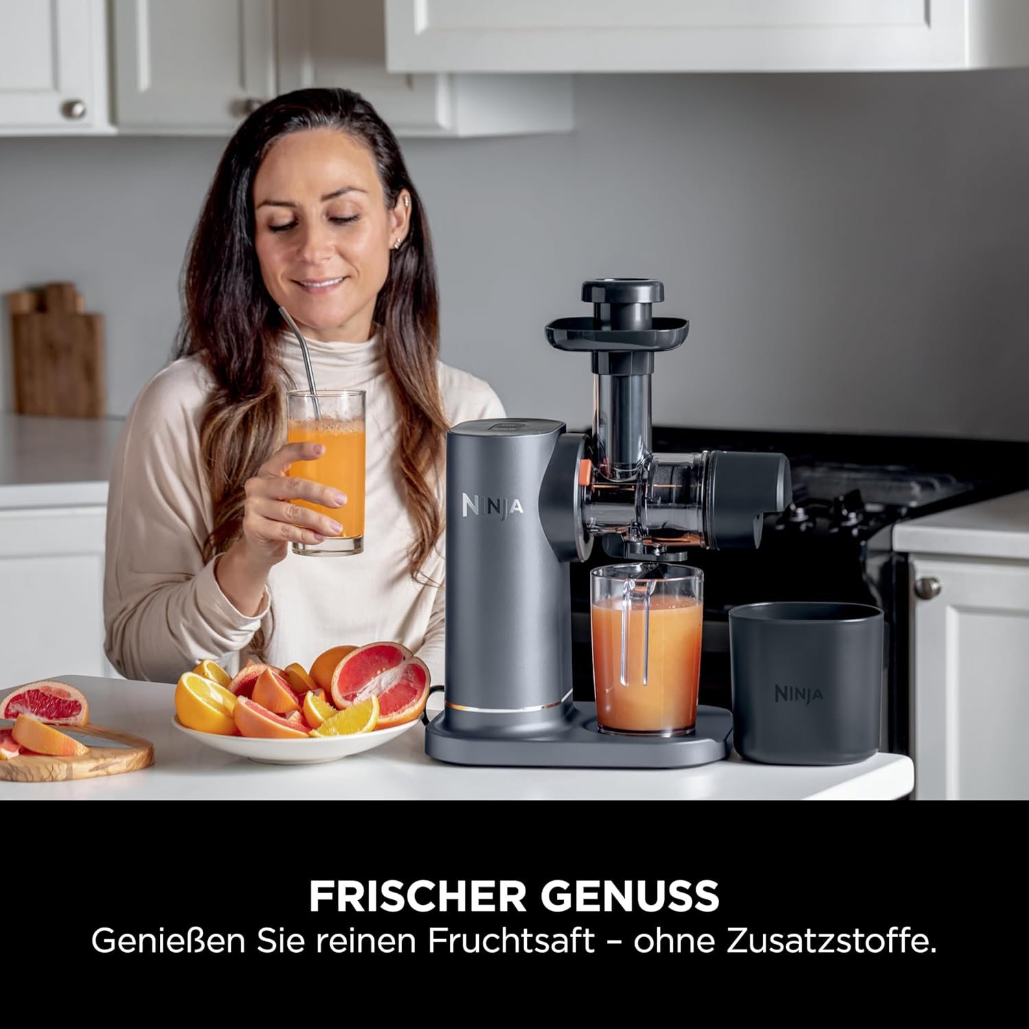 Ninja Entsafter mit Anti-Verstopfungs-Filter JC151CH