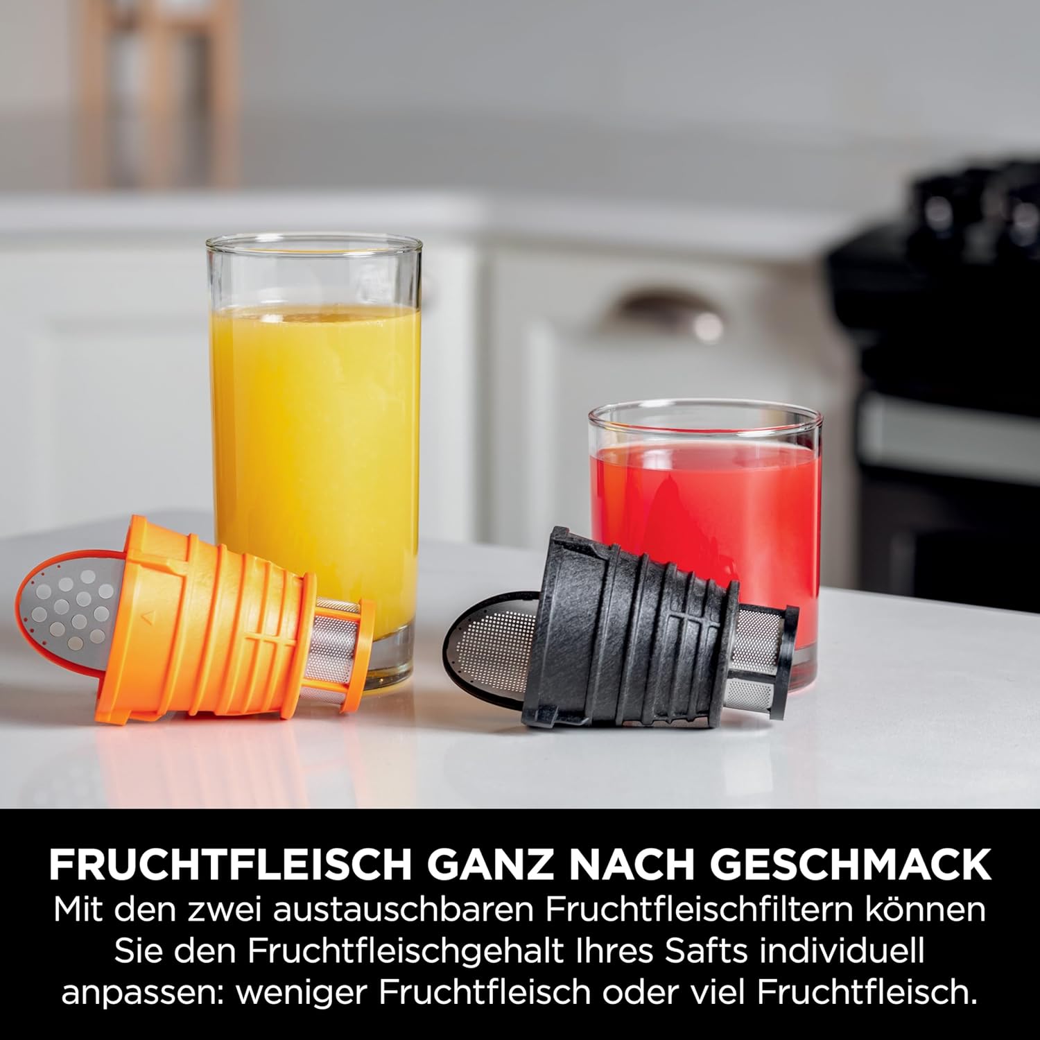 Ninja Entsafter mit Anti-Verstopfungs-Filter JC151CH