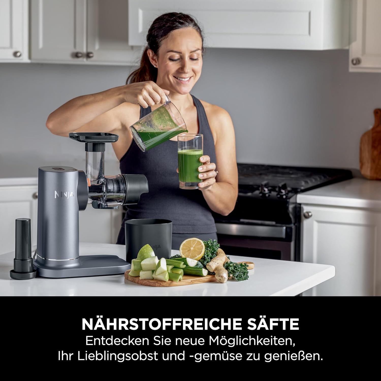 Ninja Entsafter mit Anti-Verstopfungs-Filter JC151CH