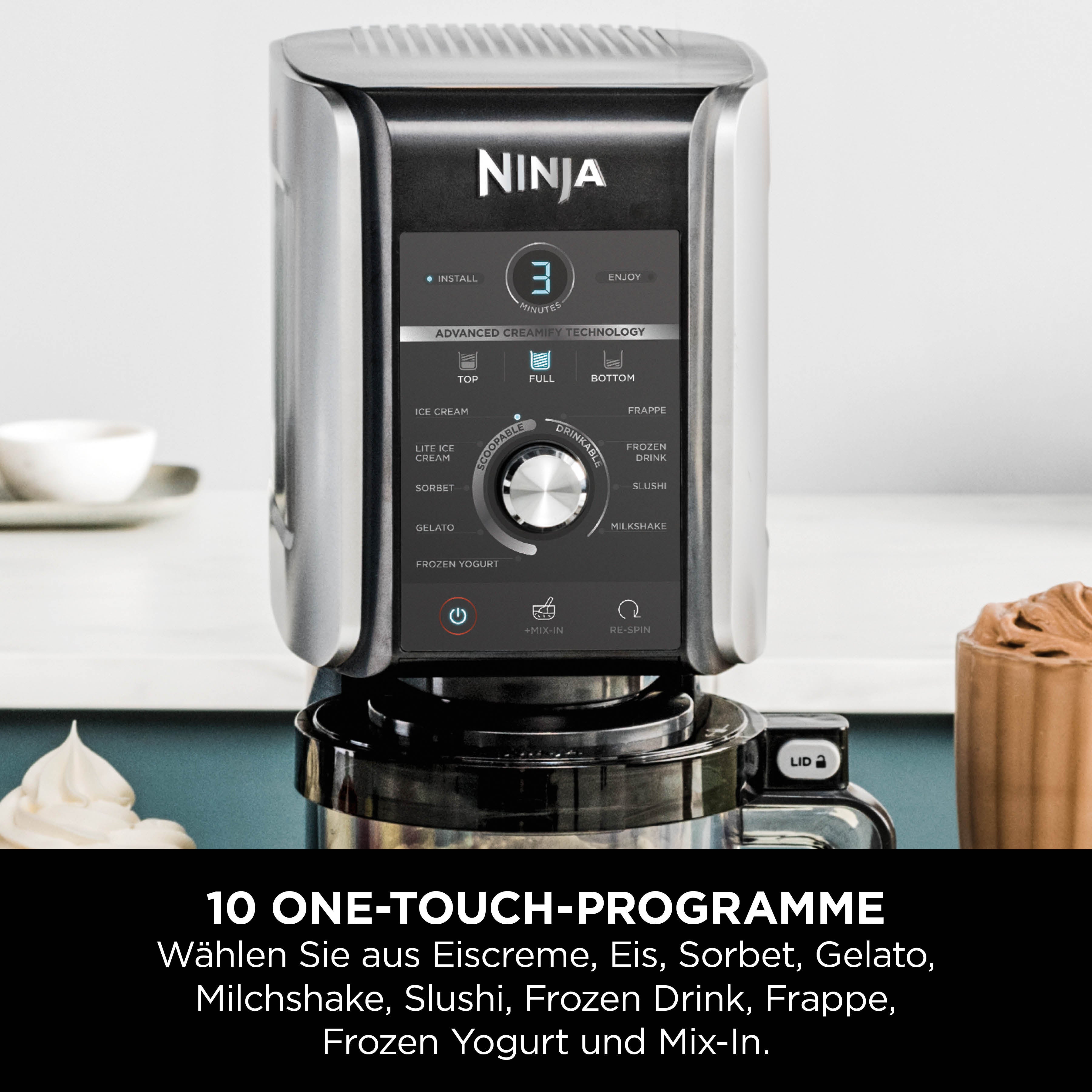 Ninja NC502CH CREAMI Deluxe Eismaschine
