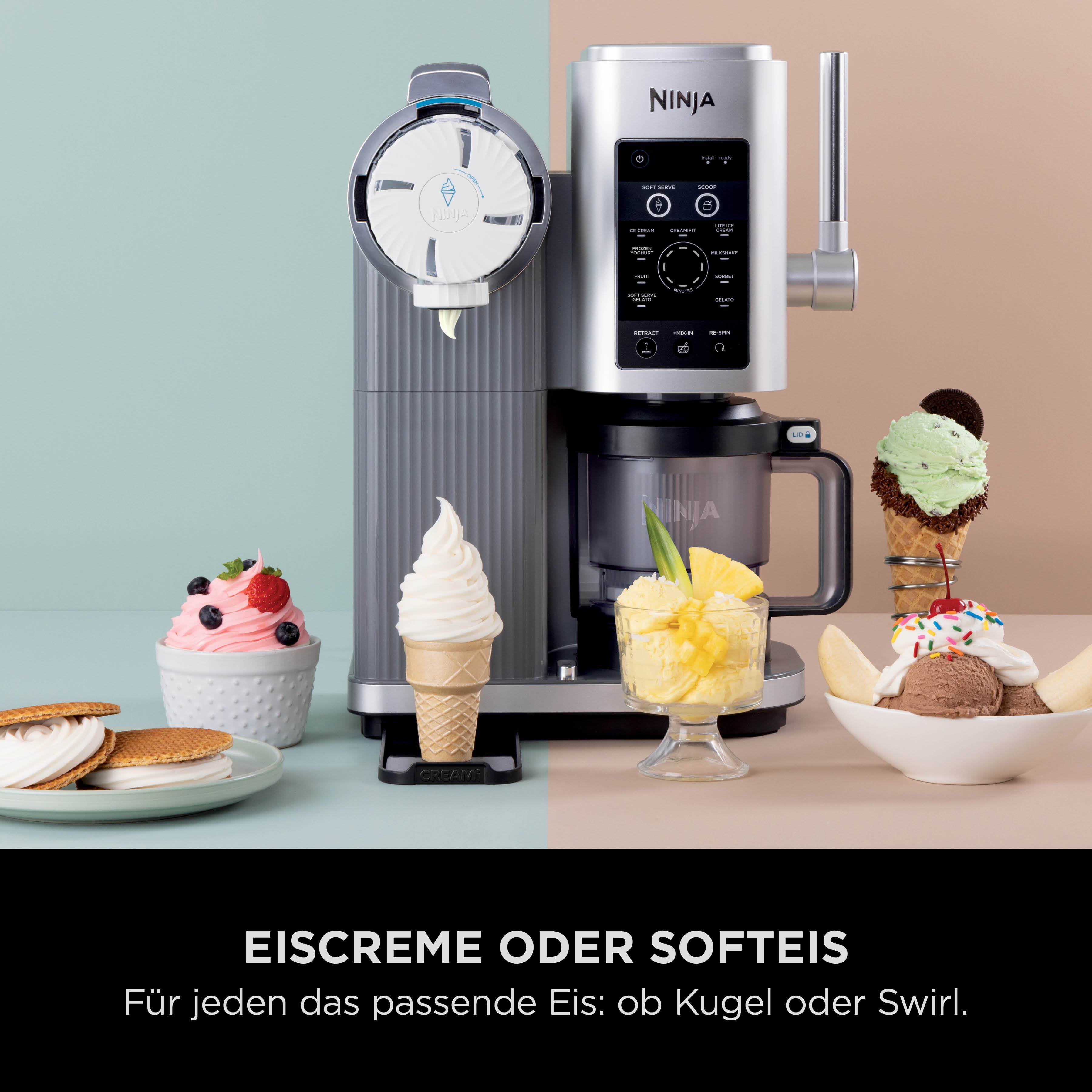 Ninja CREAMI Swirl Eismaschine NC701CH