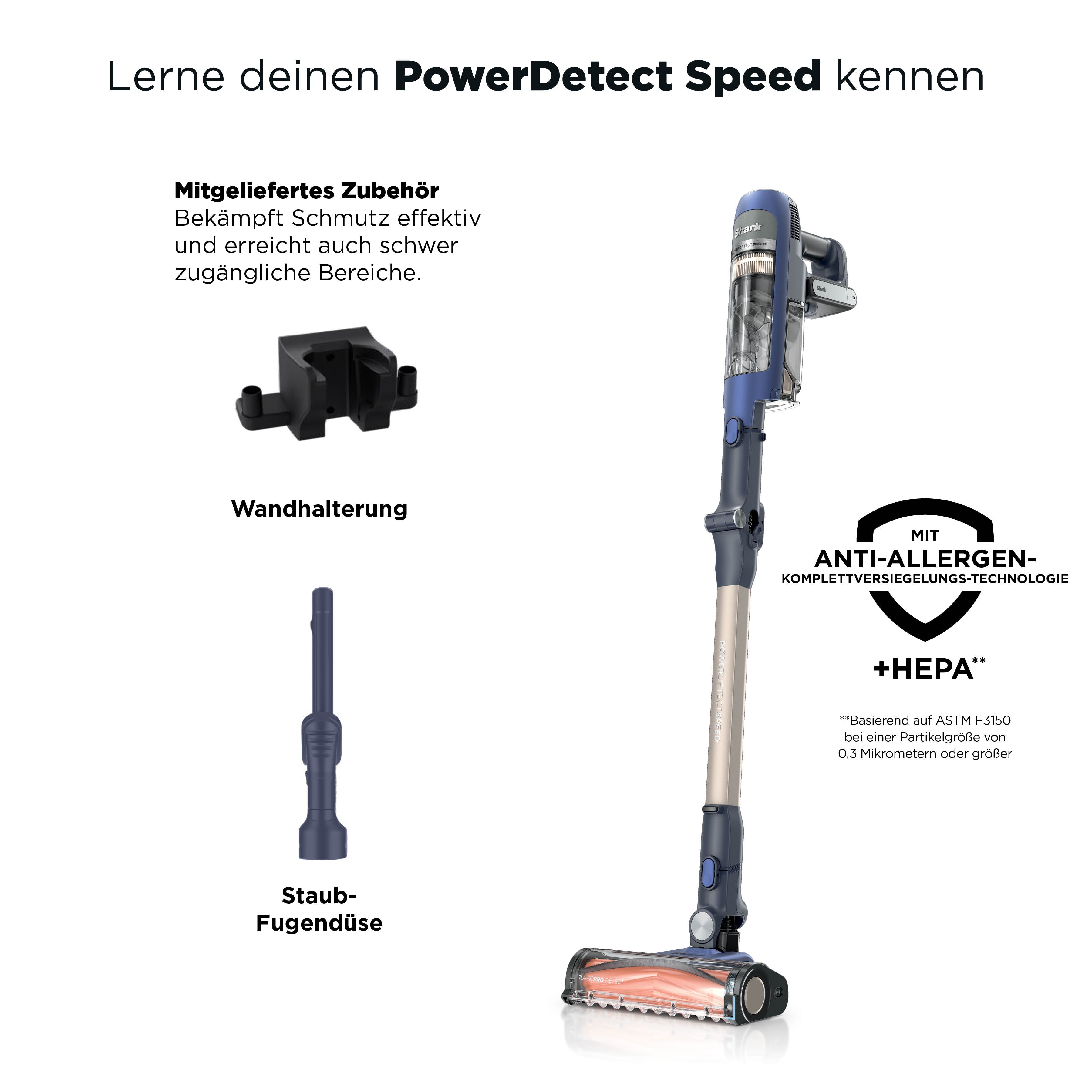 Shark IA1241CH PowerDetect Speed Akku-Staubsauger