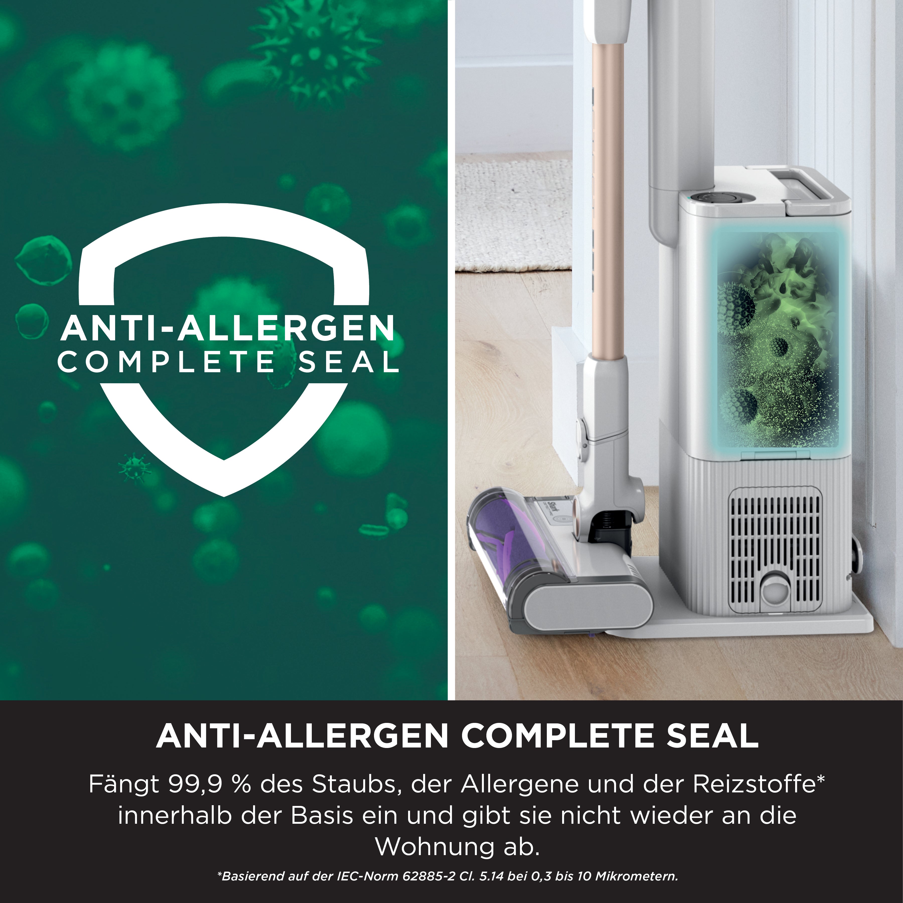 Shark IW3611CH Detect Pro Akku Staubsauger mit Absaugstation