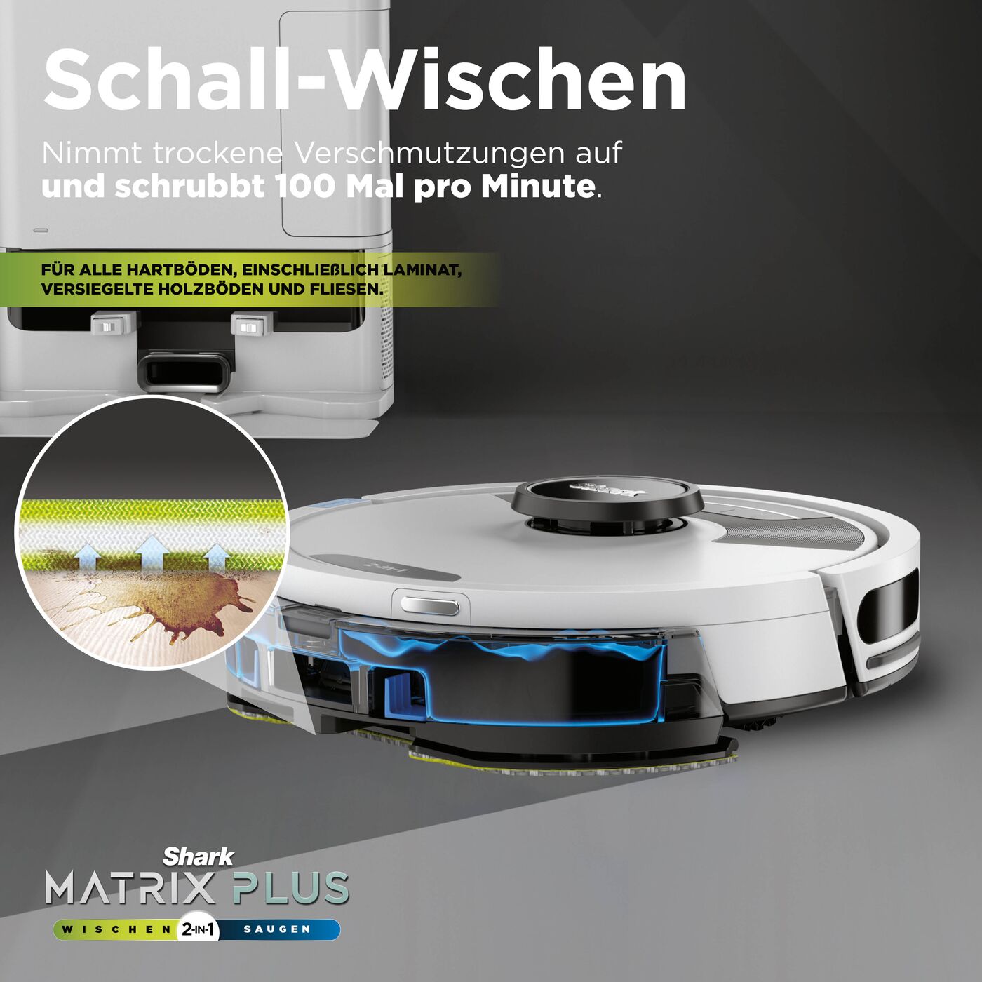 Shark RV2620WACH 2-in-1 Saug- und Wischroboter