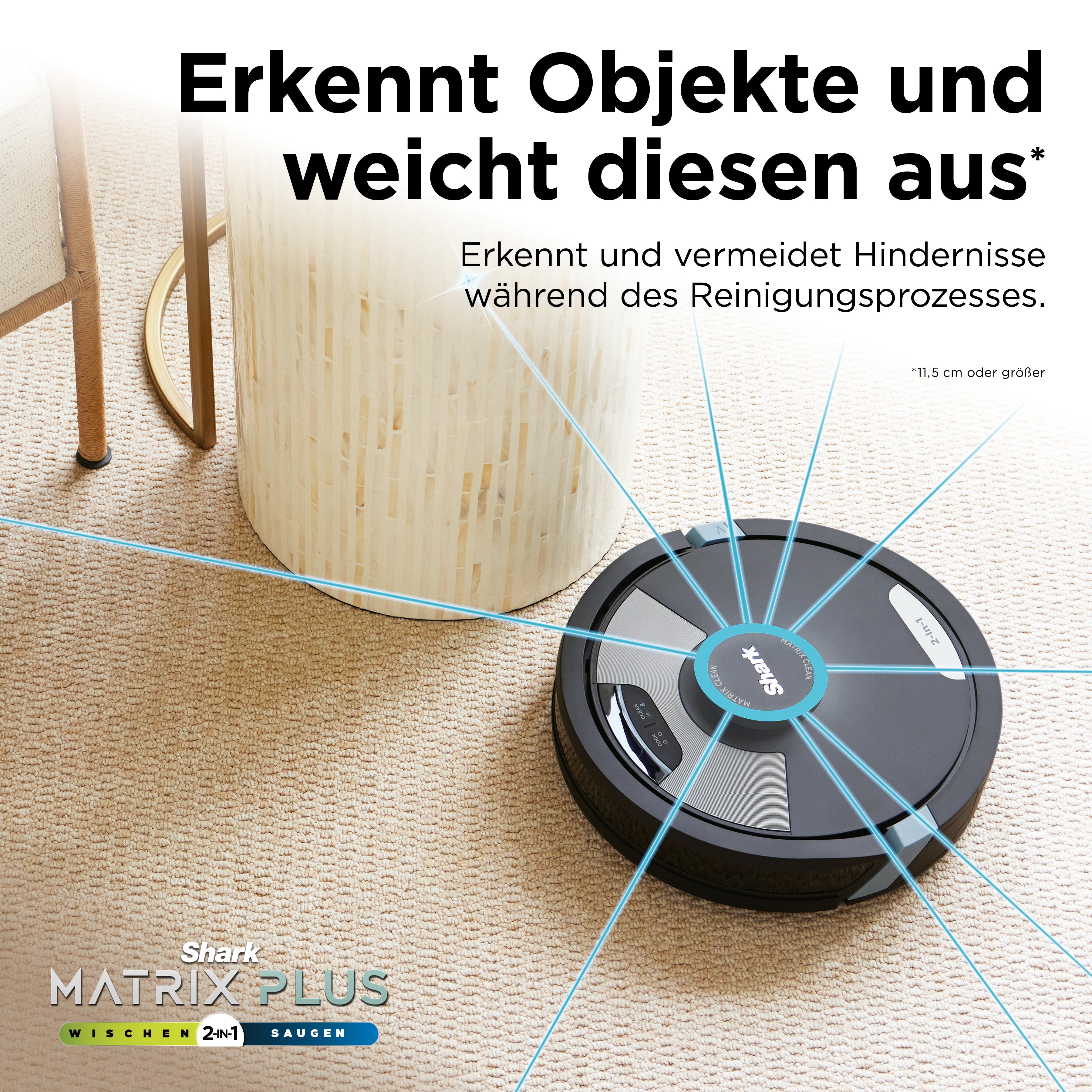 Shark RV2620WACH 2-in-1 Saug- und Wischroboter